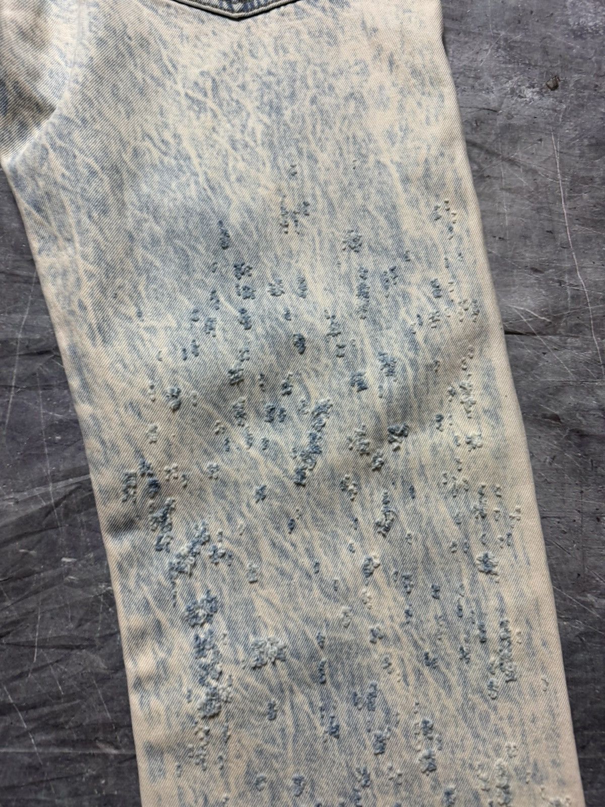 Amiri Amiri Shotgun Bleached Distressed Straight Fit Jeans Size US 34 / EU 50 - 9 Thumbnail