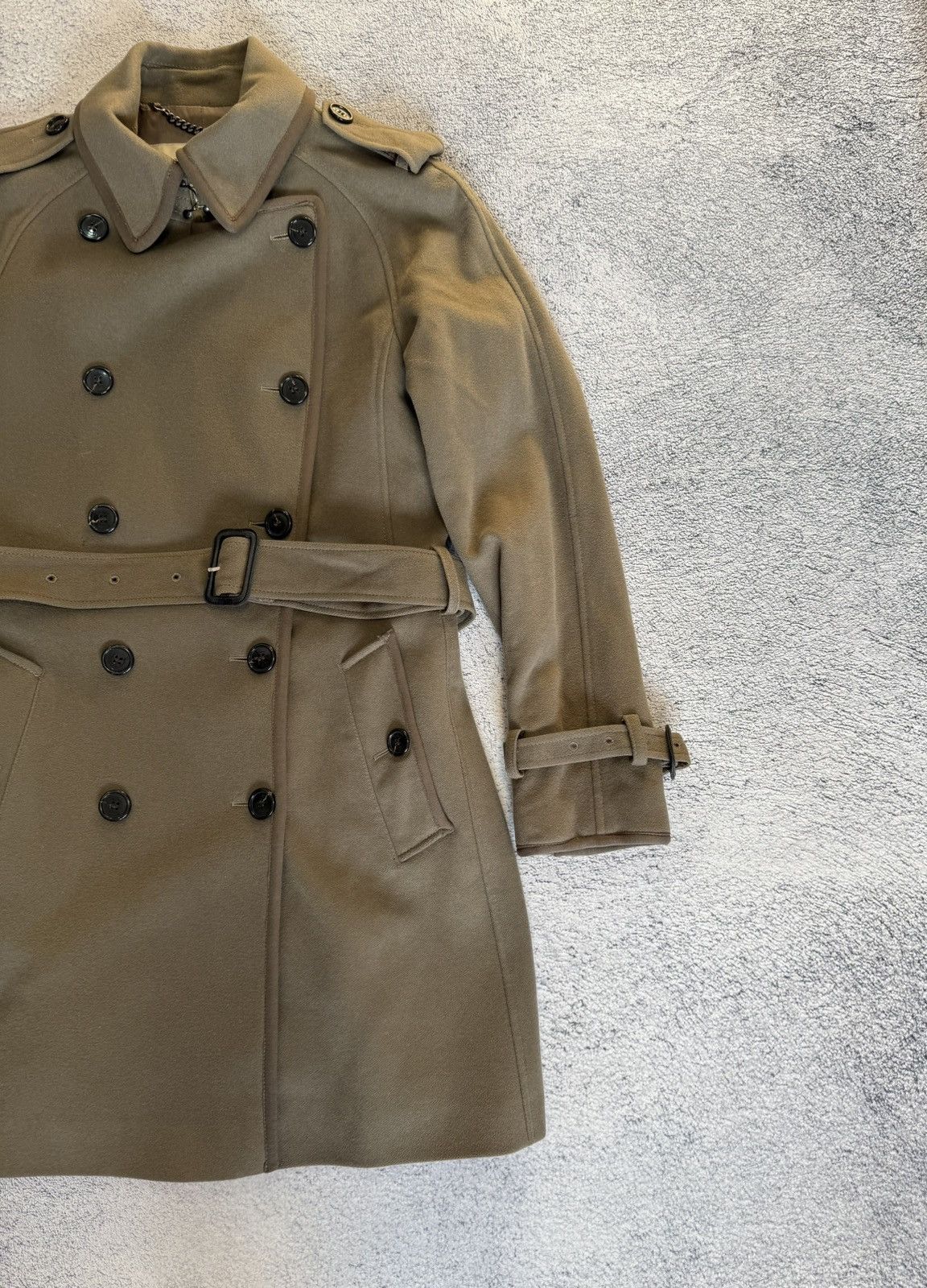 Burberry Burberry Women Trench Coat Wool Cashmere Belted UK8 USA6 Size M / US 6-8 / IT 42-44 - 15 Thumbnail
