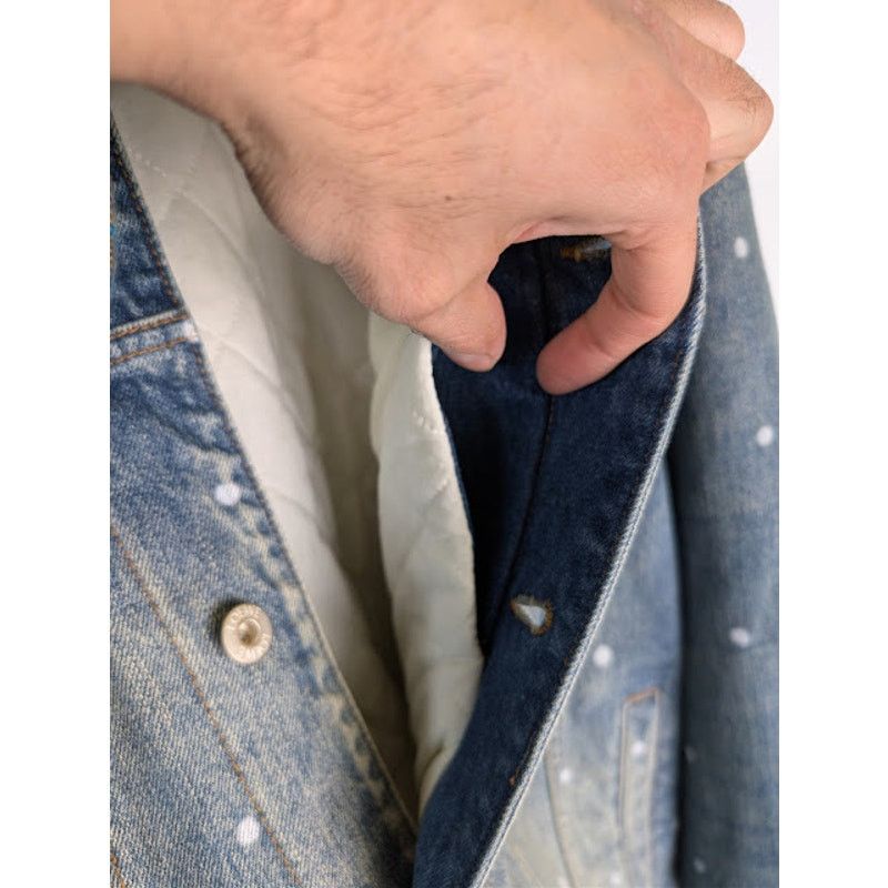 Loewe o1rshd1 Sketch Print Denim Jacket in Mid Blue Size US M / EU 48-50 / 2 - 8 Thumbnail
