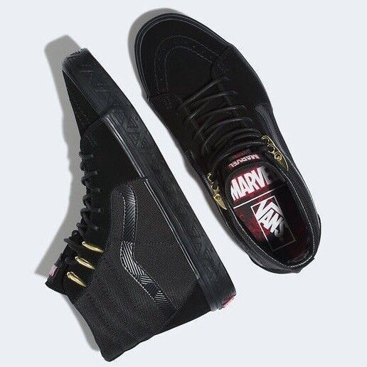 Marvel Comics × Vans Vans Marvel Black Panther Sk8 Hi Size US 9 / EU 42 - 1 Thumbnail