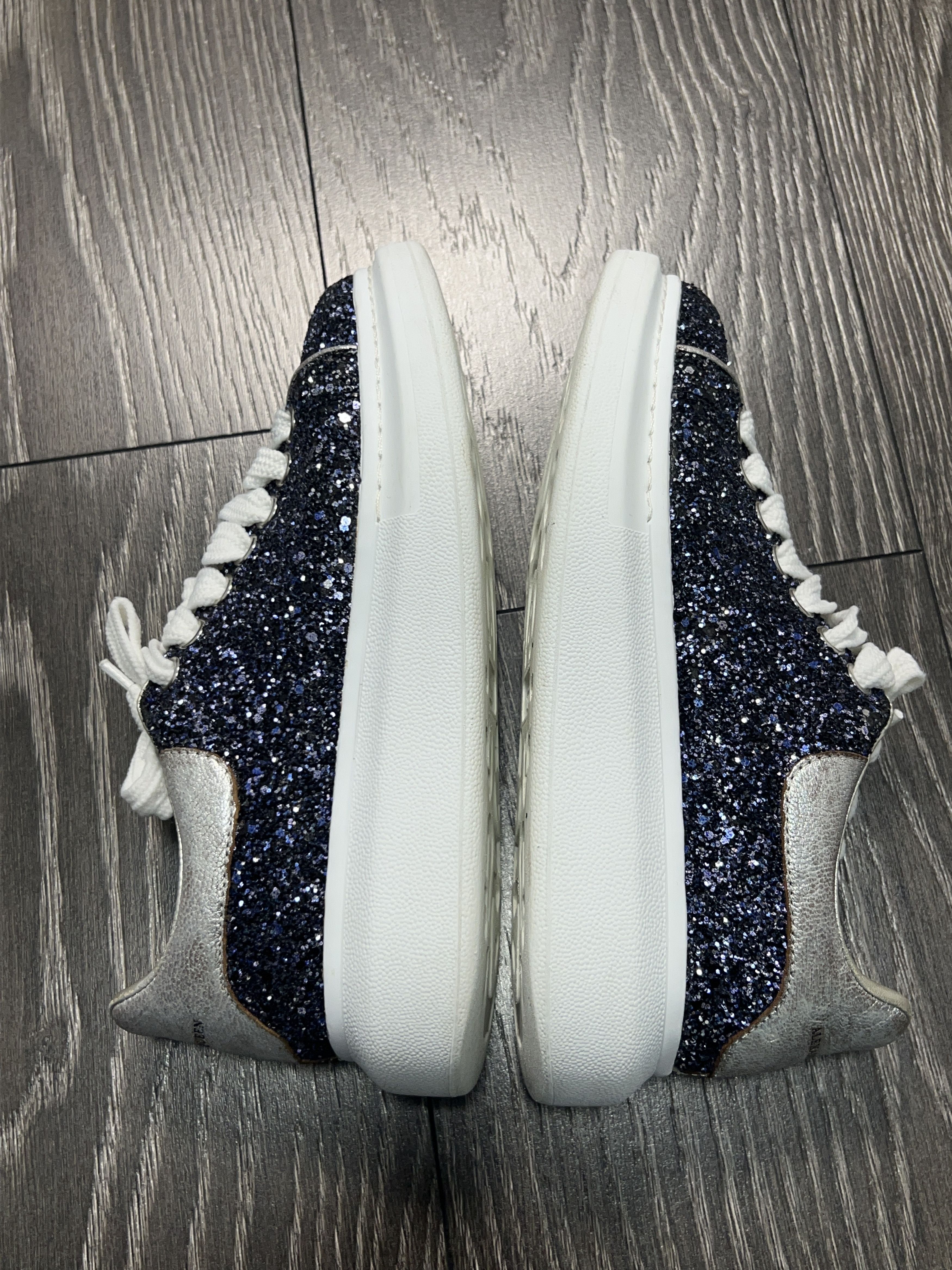 Womens Oversized Glitter Sneakers Shoes Size 36 1/2 US 6.5