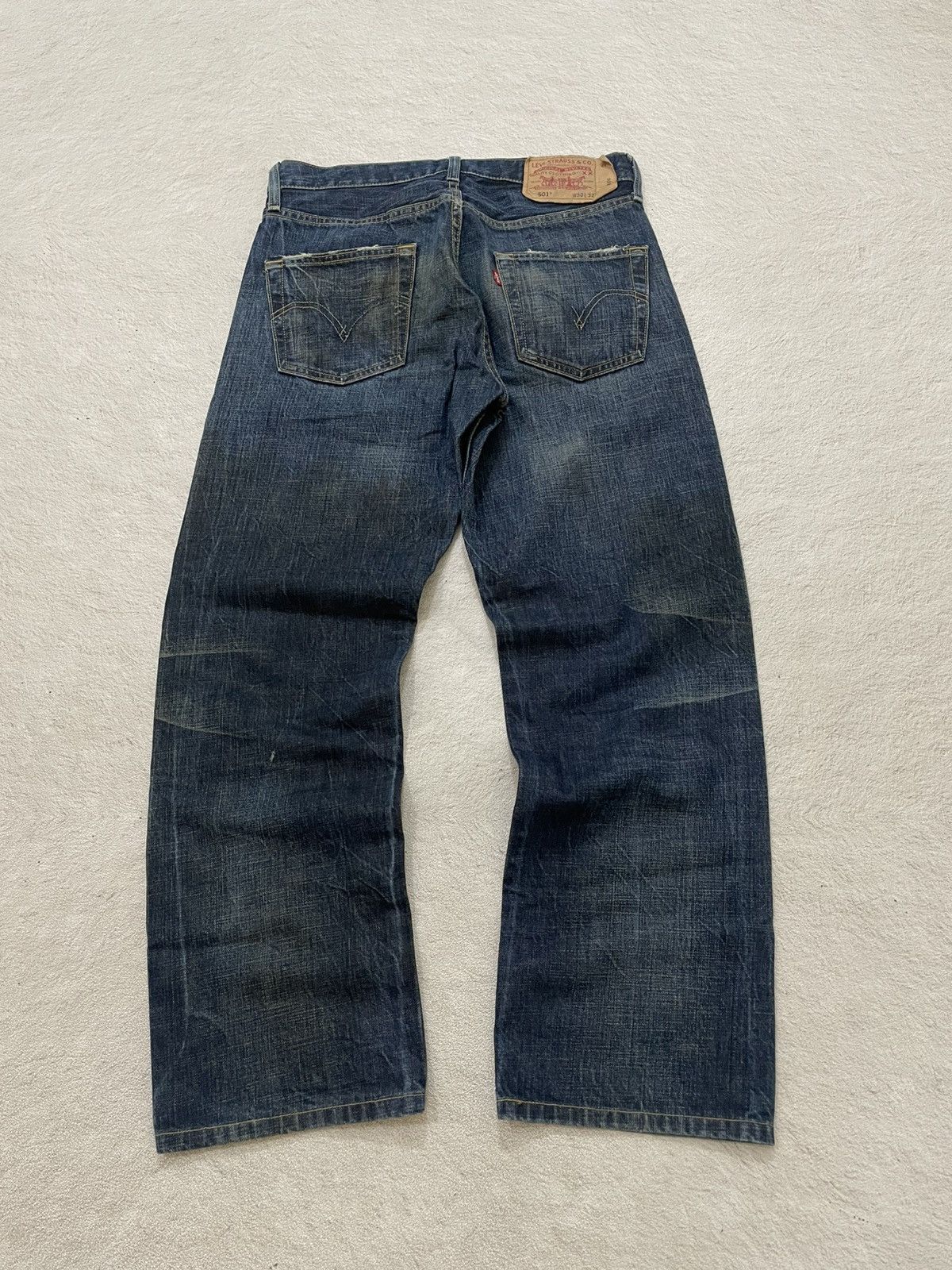 Japanese Brand 00s Kapital 501 Mudwash Raw Denim Ripped Jeans Y2K Hysteric Size US 30 / EU 46 - 8 Thumbnail