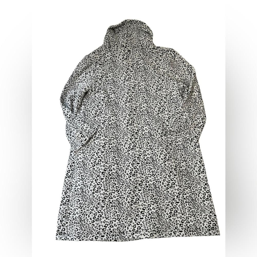 Designer Tyler Boe l Kim Leopard Cowl Neck Dress Large Size L / US 10 / IT 46 - 4 Thumbnail