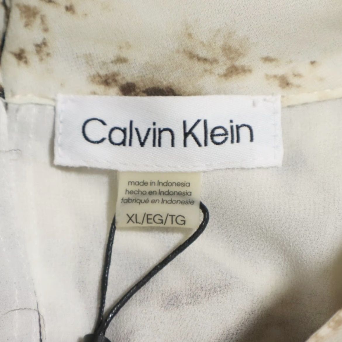 Calvin Klein Calvin Klein Shirt White Women XL Blouse Tie-Dye Top Girls Size XL / US 12-14 / IT 48-50 - 4 Thumbnail