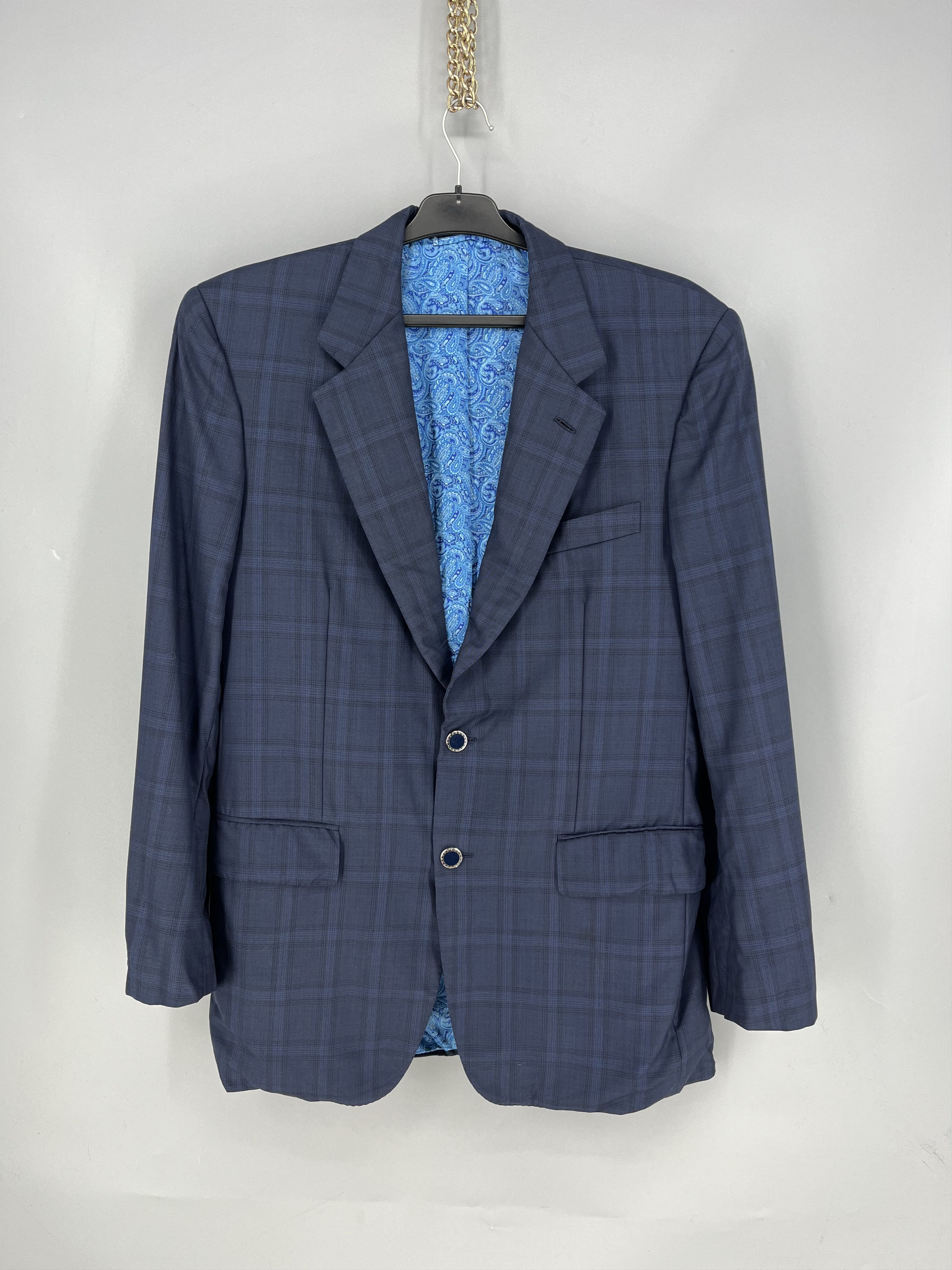 Stefano Ricci Stefano Ricci Two Button Eagle Logo Blazer Super 150 Wool Size 50R - 1 Thumbnail