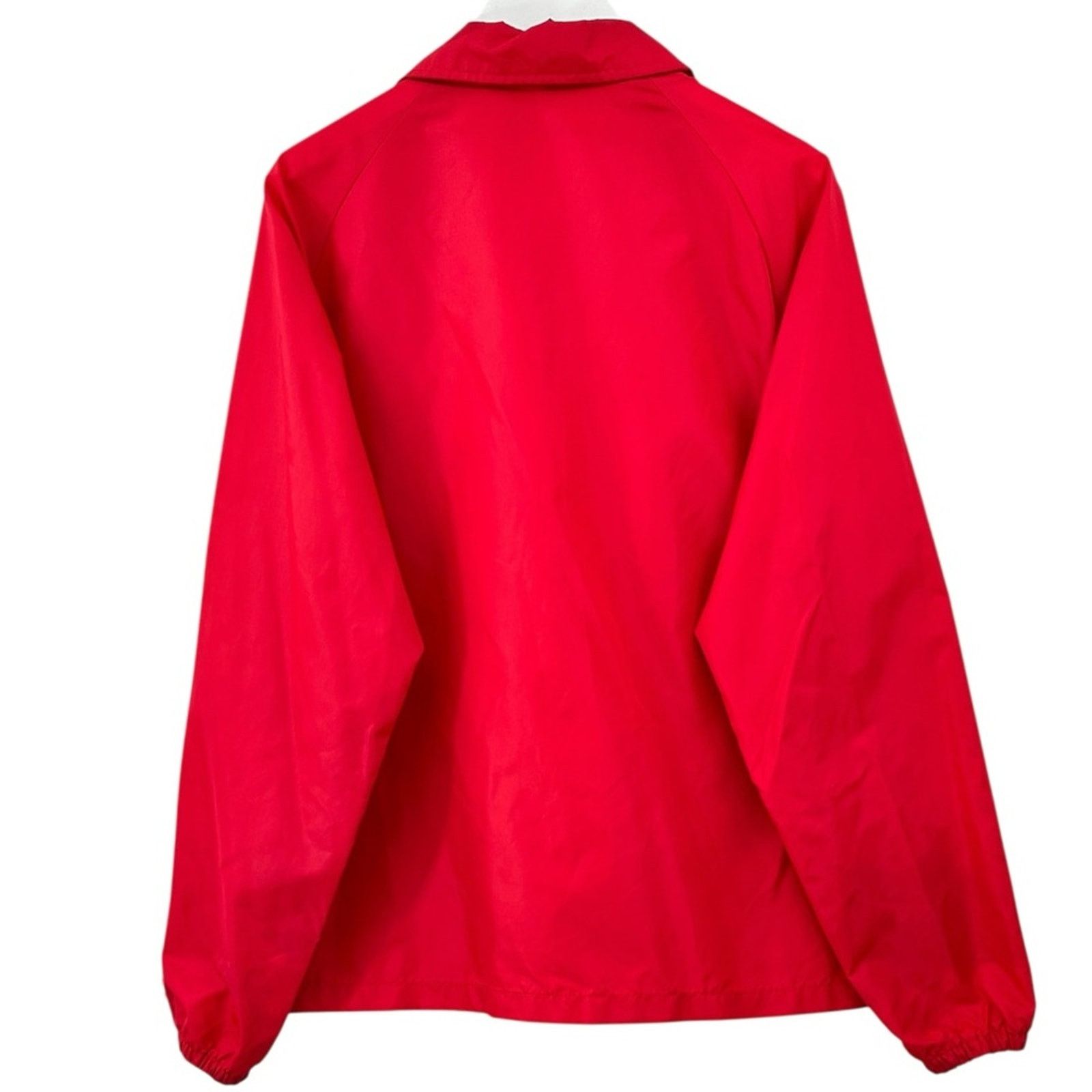 Champion Vintage Made in USA Red Nylon Windbreaker Jacket Size US L / EU 52-54 / 3 - 2 Thumbnail