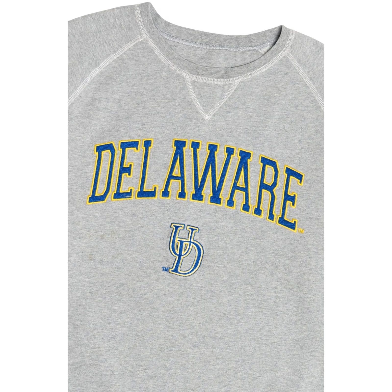Vintage VINTAGE Delaware University of Delaware College Sweatshirt XX-Large Grey 2000s Mens Size US XXL / EU 58 / 5 - 2 Thumbnail