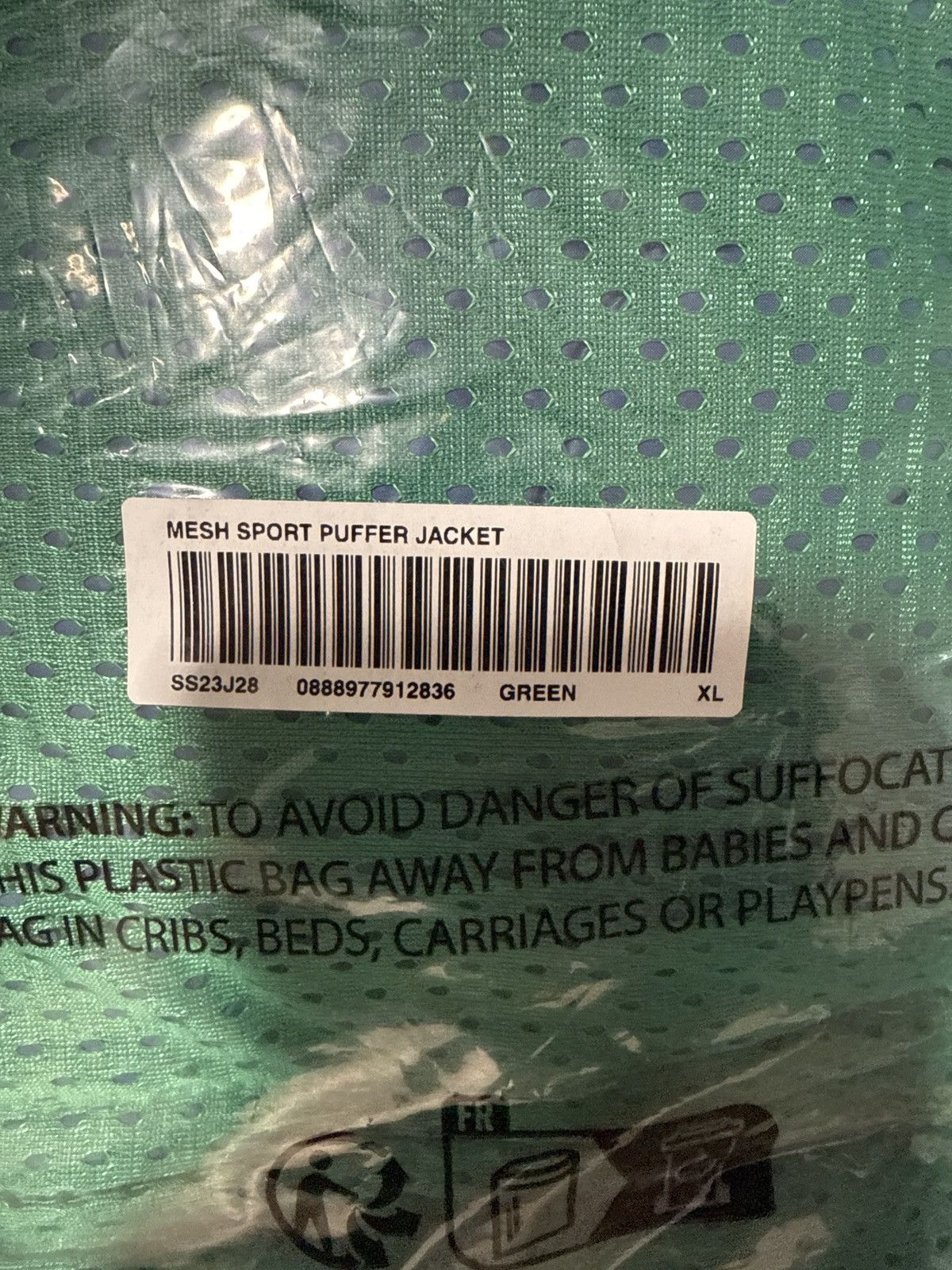 Supreme Supreme Mesh Jersey Puffer Jacket Size US XL / EU 56 / 4 - 5 Thumbnail