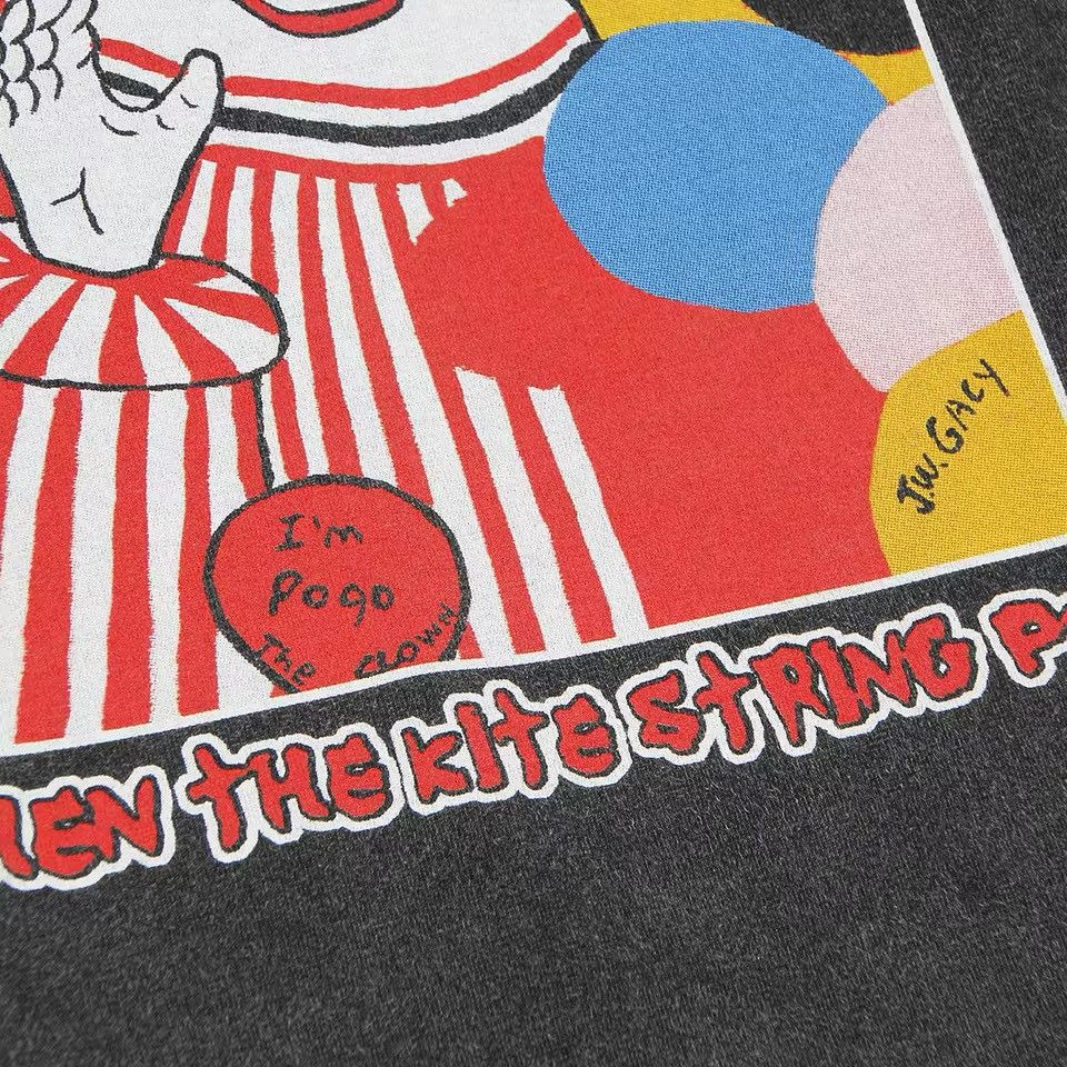 Japanese Brand × Vintage Acid Bath Clown Graphic Printed Cotton Washed Tshirt Size US XL / EU 56 / 4 - 5 Thumbnail