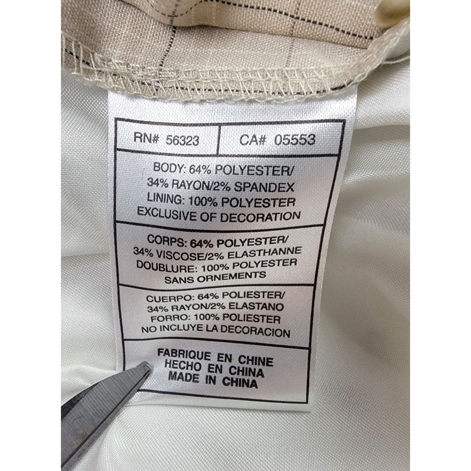 Nike Tiger Woods Collection Pants Nike Mens 36x32 Beige Plaid Golf Sports NWT Size US 36 / EU 52 - 6 Thumbnail