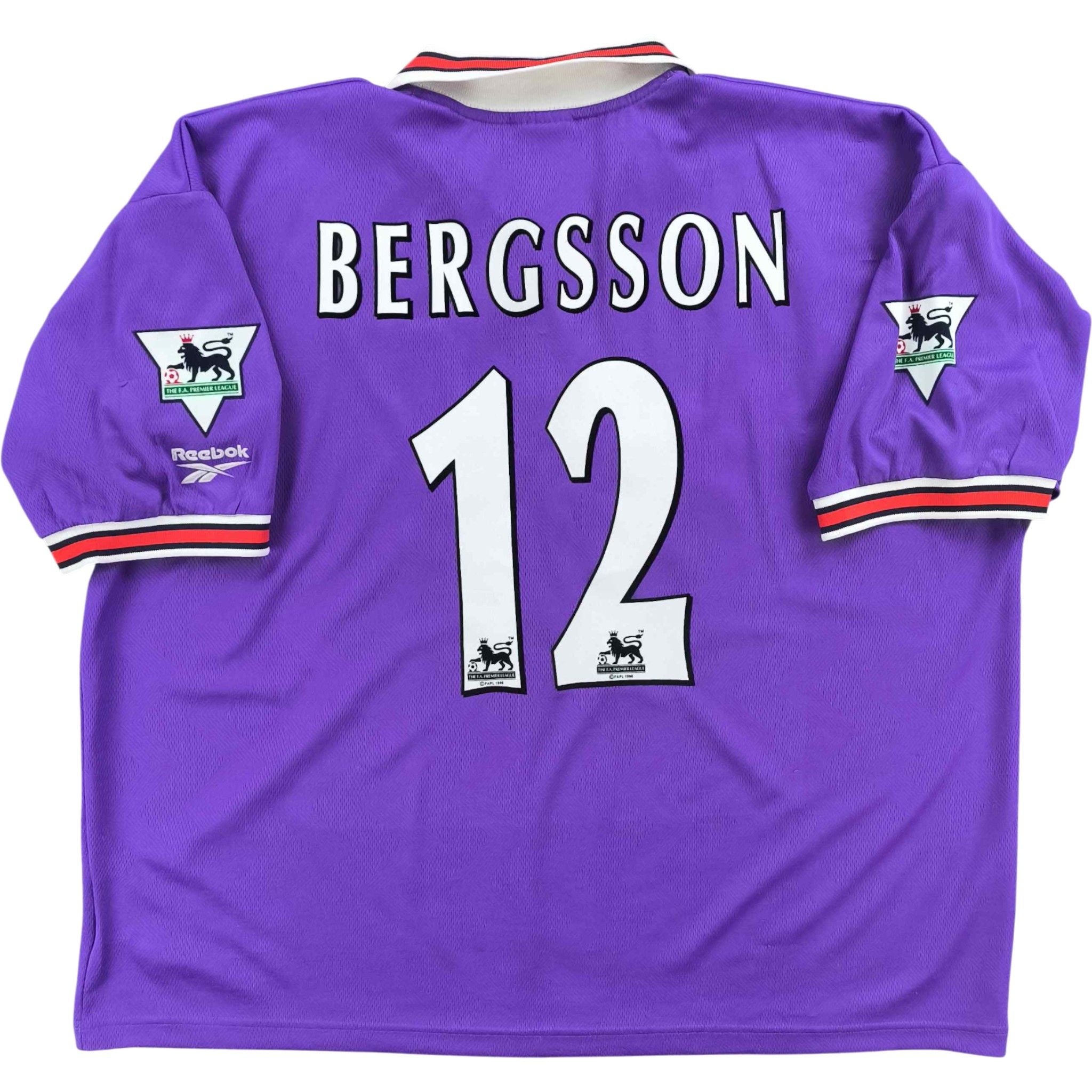 ボルトンワンダラーズ　アウェイ　XL #4 BERGSSON Bolton Wanderers 97-98 away Bergsson football jersey sz XXL