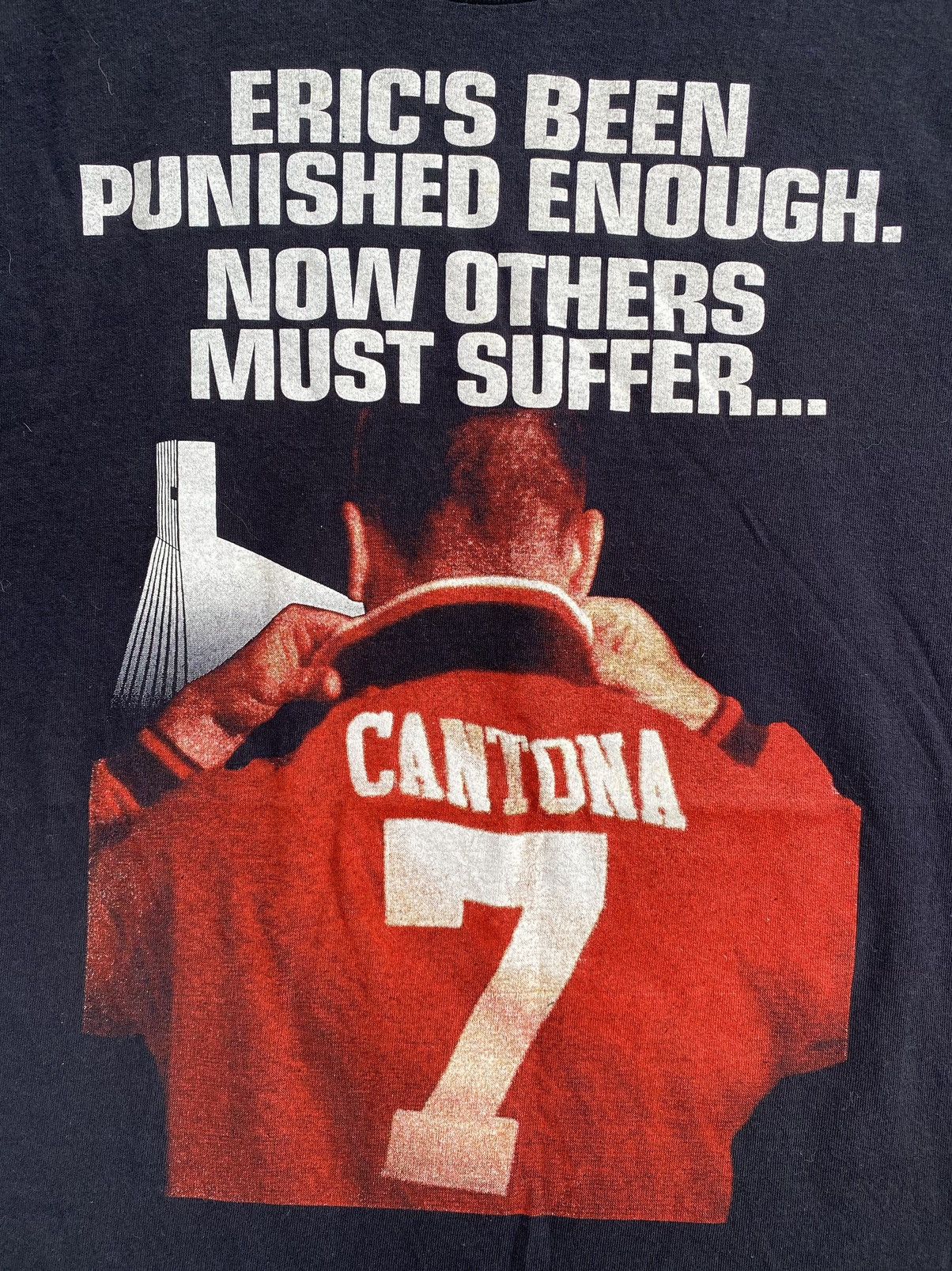Vintage Vtg 90s Eric Cantona the legendary double side logo shirt Size US XL / EU 56 / 4 - 2 Thumbnail