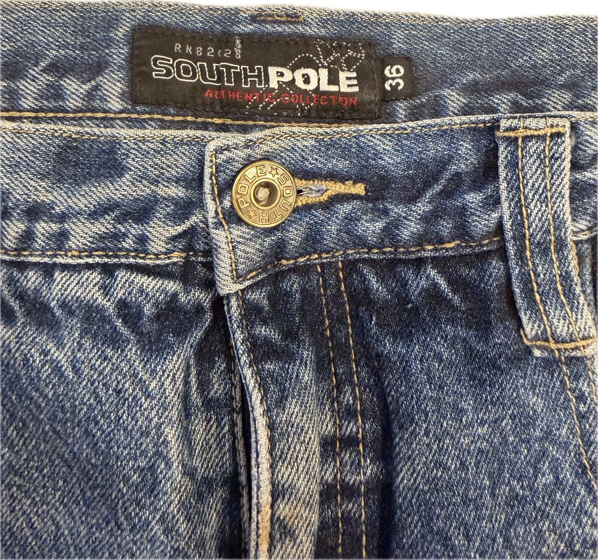 Southpole Vintage Southpole Spelledout Jeans Size US 36 / EU 52 - 6 Thumbnail