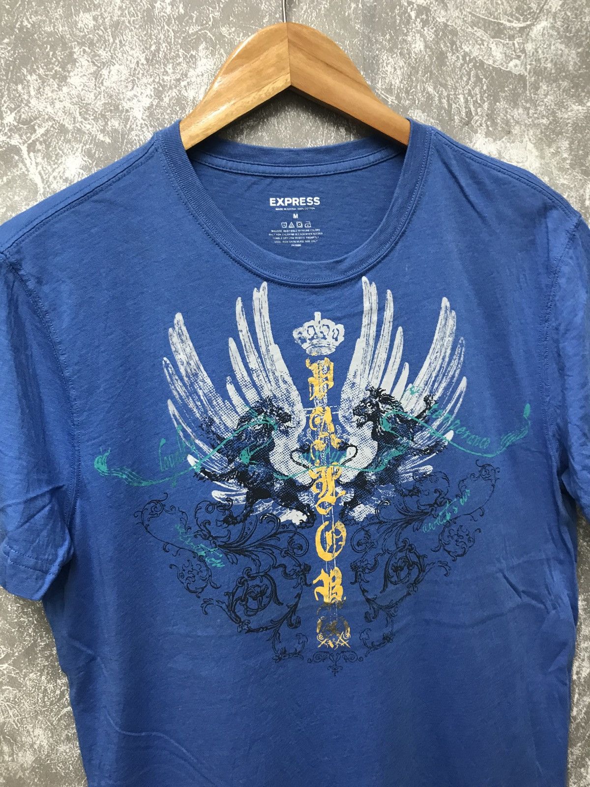 Affliction × Express × Southpole Affliction Express Lion Wing Y2K Graphic Tee Size US M / EU 48-50 / 2 - 4 Thumbnail