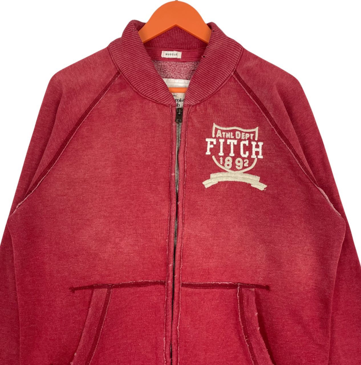 Abercrombie & Fitch Vintage Abercrombie And Fitch Backhit Logo Zipp Sweatshirt Size US L / EU 52-54 / 3 - 7 Thumbnail