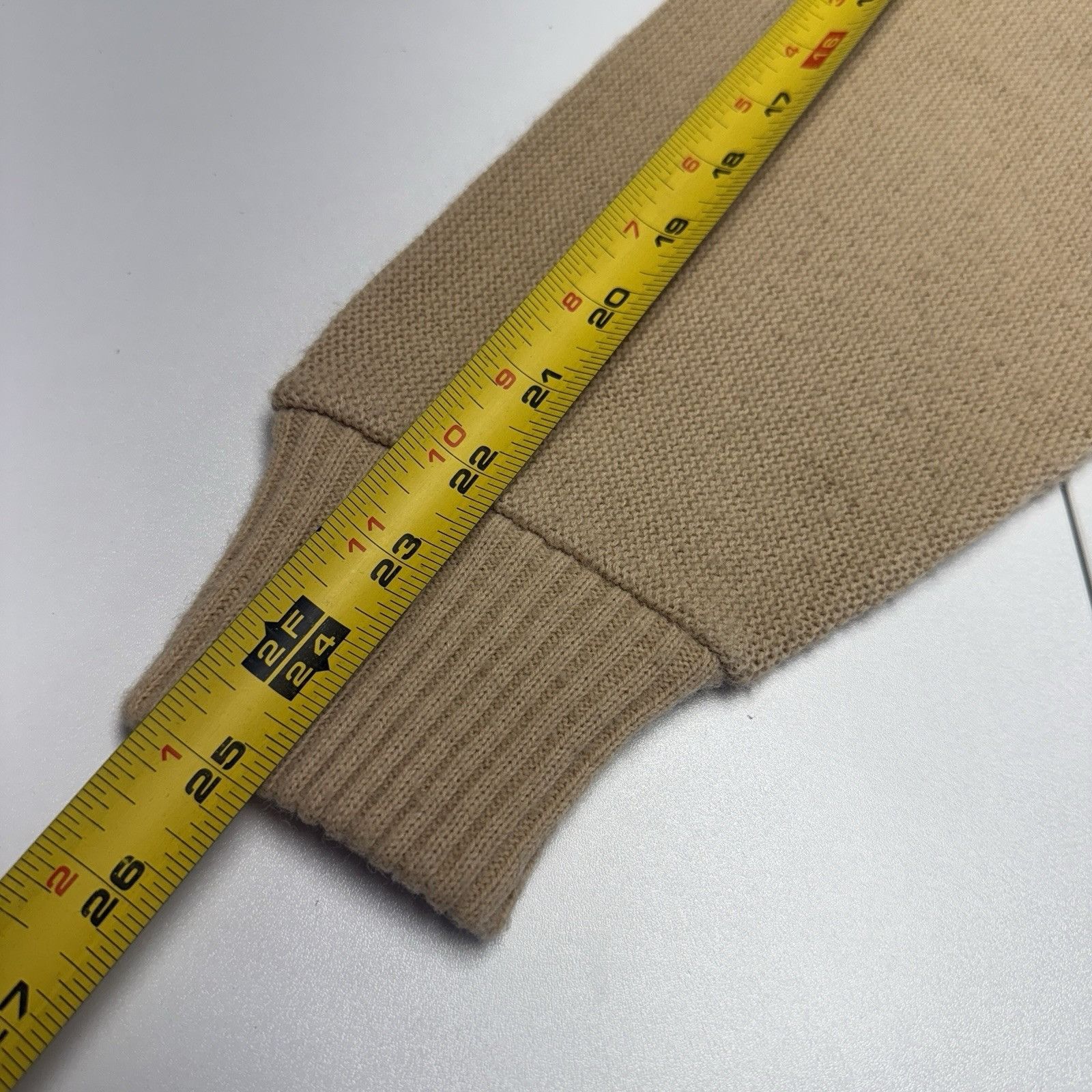 Vintage Vintage Orlon Campus Cardigan Sweater Mens XL Tan Knit Size US XL / EU 56 / 4 - 11 Thumbnail