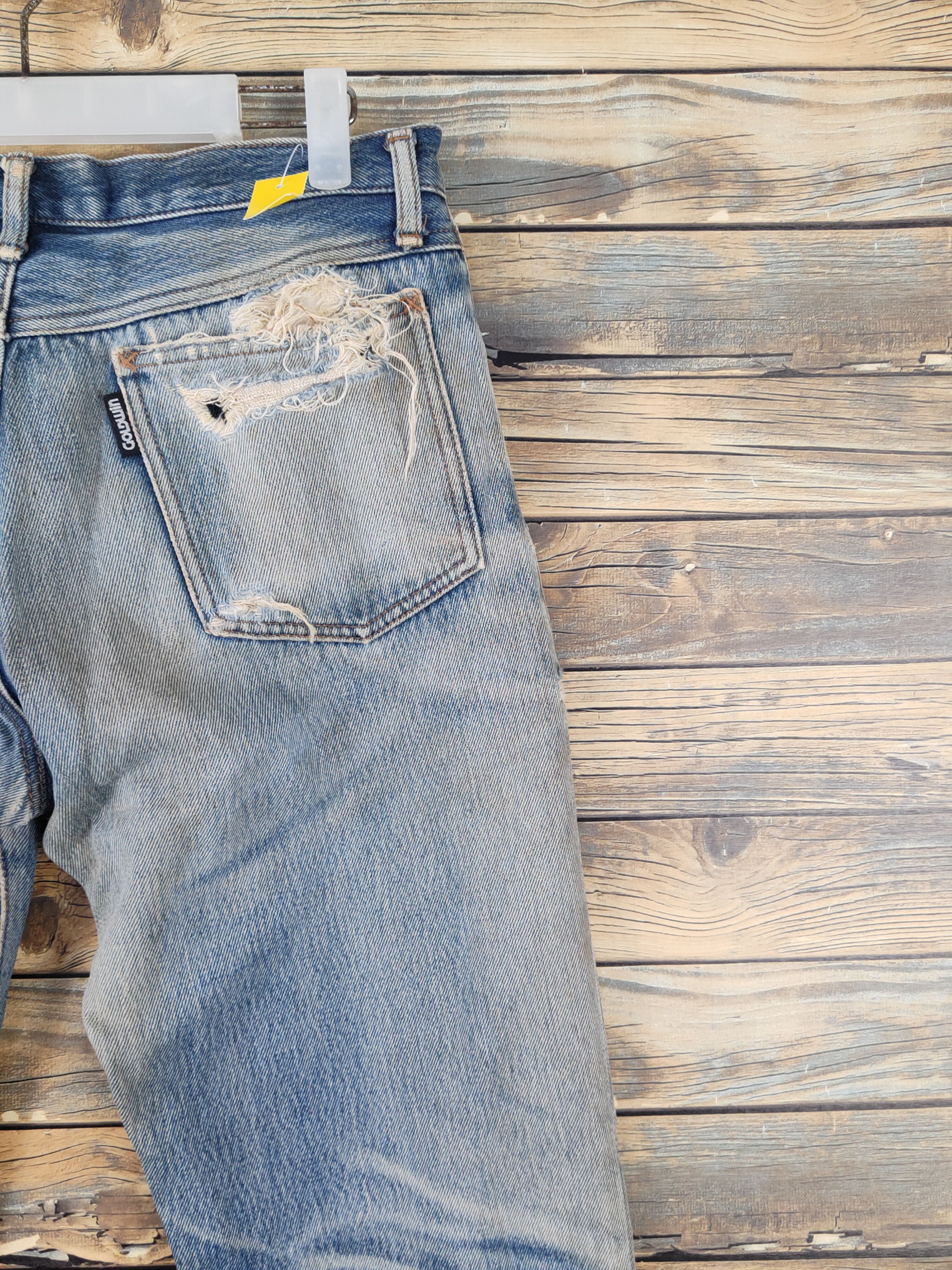 Goldwin Goldwin Blue Distressed Ripped Jeans #W1797 Size US 31 - 11 Thumbnail