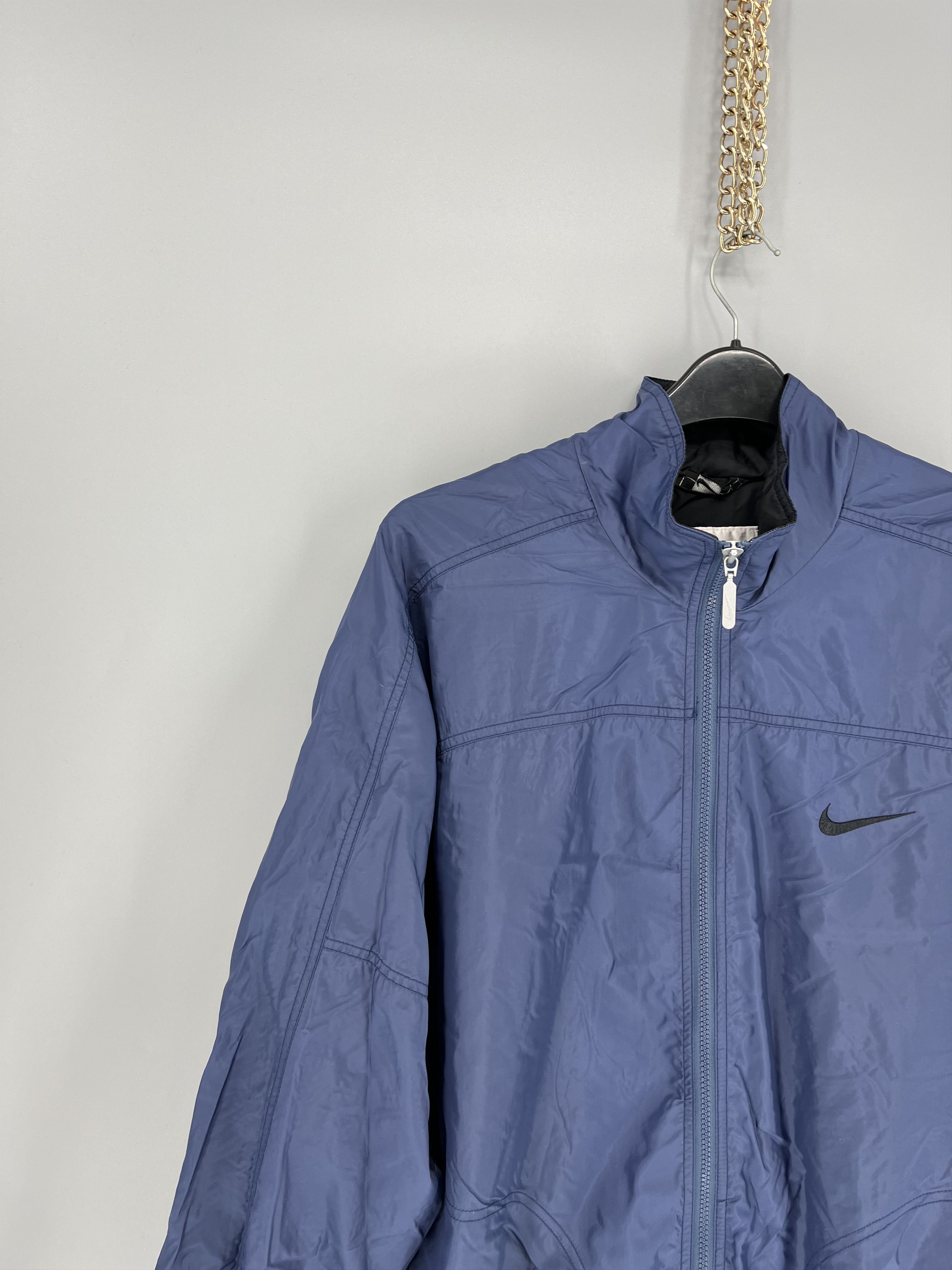 Nike Vintage 90s Nike Y2K big swoosh jacket streetwear rare Size US XL / EU 56 / 4 - 4 Thumbnail