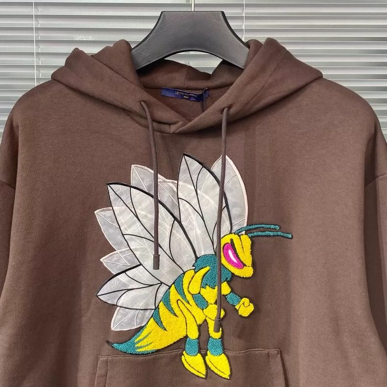 Louis Vuitton Louis Vuitton Bee patch embroidery hoodie 2504-Nextarrow Size US L / EU 52-54 / 3 - 5 Thumbnail