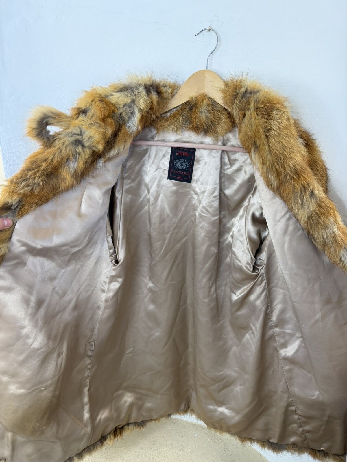 Jean Paul Gaultier Rare Archive 90s JPG Classique Patchwork Fox Fur Coat Size M / US 6-8 / IT 42-44 - 8 Thumbnail