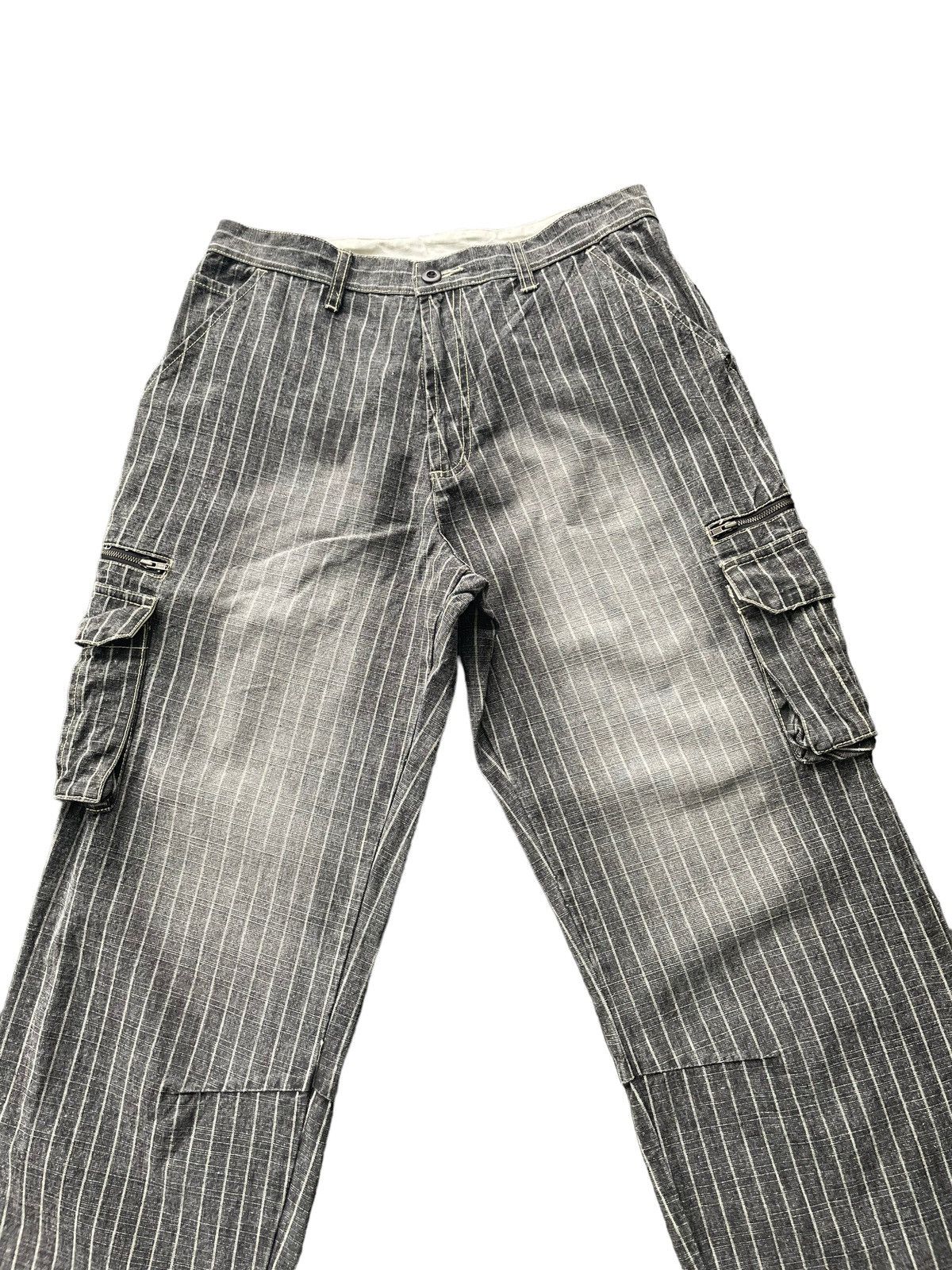 If Six Was Nine × Japanese Brand × Le Grande Bleu (L.G.B.) Allix Design Stripe Cargo Pant Size US 32 / EU 48 - 3 Thumbnail