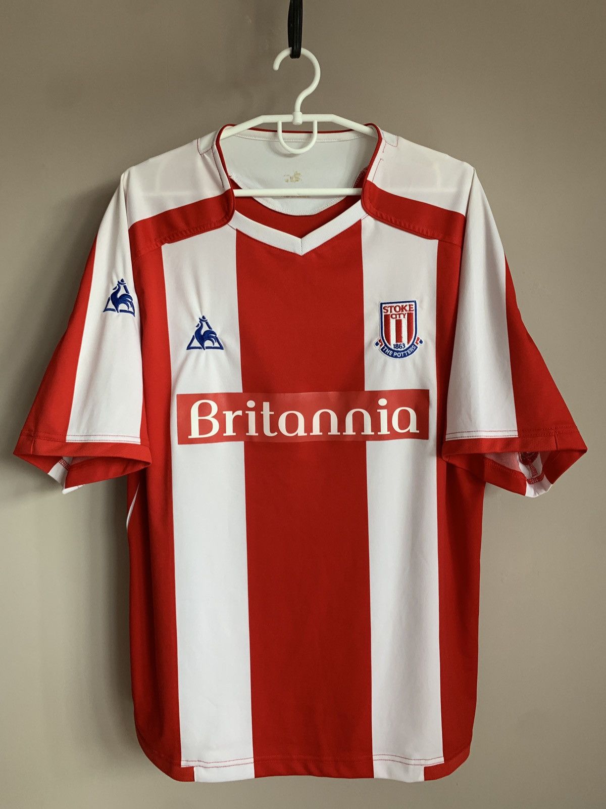Le Coq Sportif × Vintage Stoke City Home Football Shirt Le Coq Sportif Vintage Jersey Size US XL / EU 56 / 4 - 1 Thumbnail