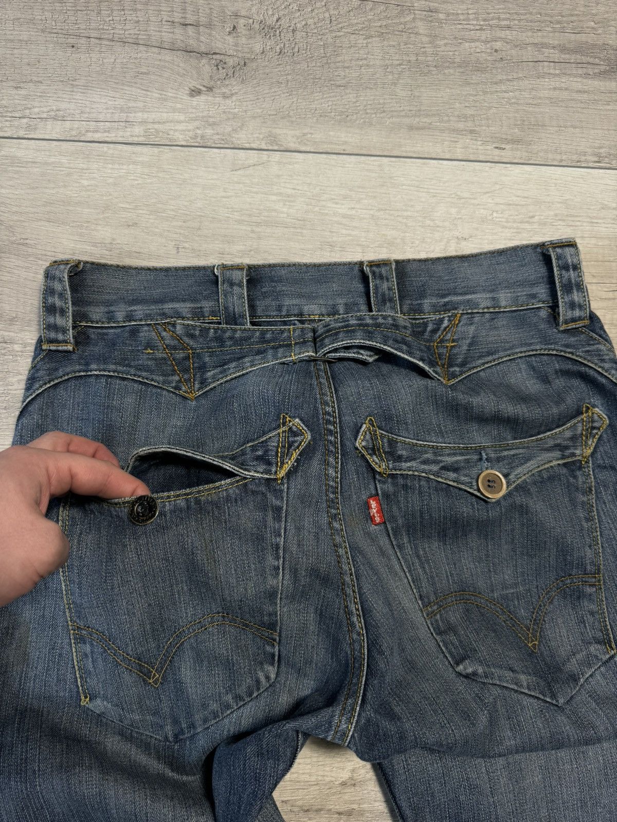 Levi's Levi's Engineered Jeans - Navy Blue Denim Vintage Rare Size US 29 - 13 Thumbnail