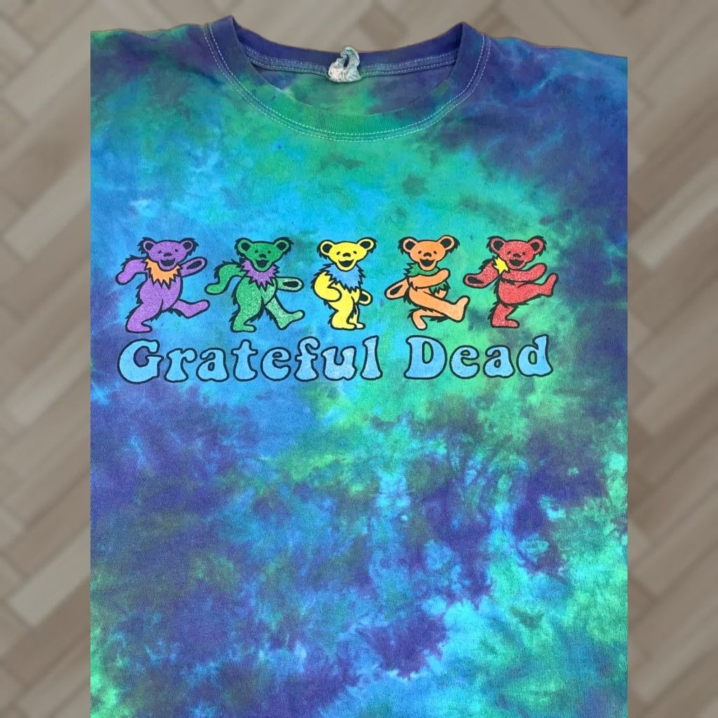 Anvil VINTAGE Grateful Dead Shirt Men XL Tie Dye Dancing Bear Rock 12987 Size US XL / EU 56 / 4 - 1 Thumbnail