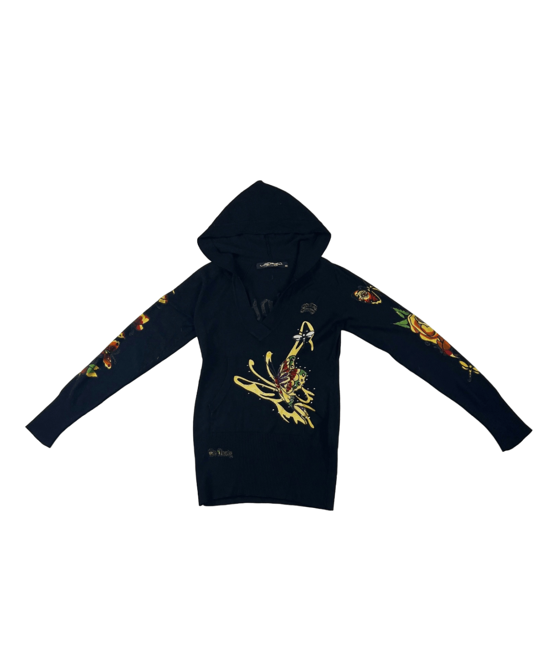 Ed Hardy × Vintage Vintage Ed Hardy Wool Hoodie M Size M / US 6-8 / IT 42-44 - 1 Thumbnail