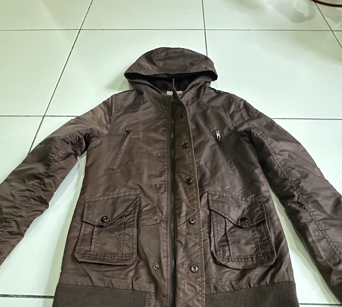 Bodega × Diesel Diesel Quilted multipockets brow Hoodie jackets Size M / US 6-8 / IT 42-44 - 4 Thumbnail