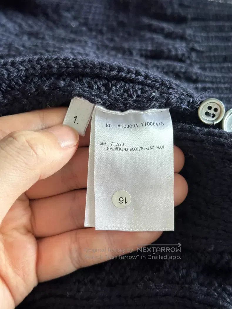 Thom Browne Thom Browne Blue Wool Cardigan Size US S / EU 44-46 / 1 - 3 Thumbnail