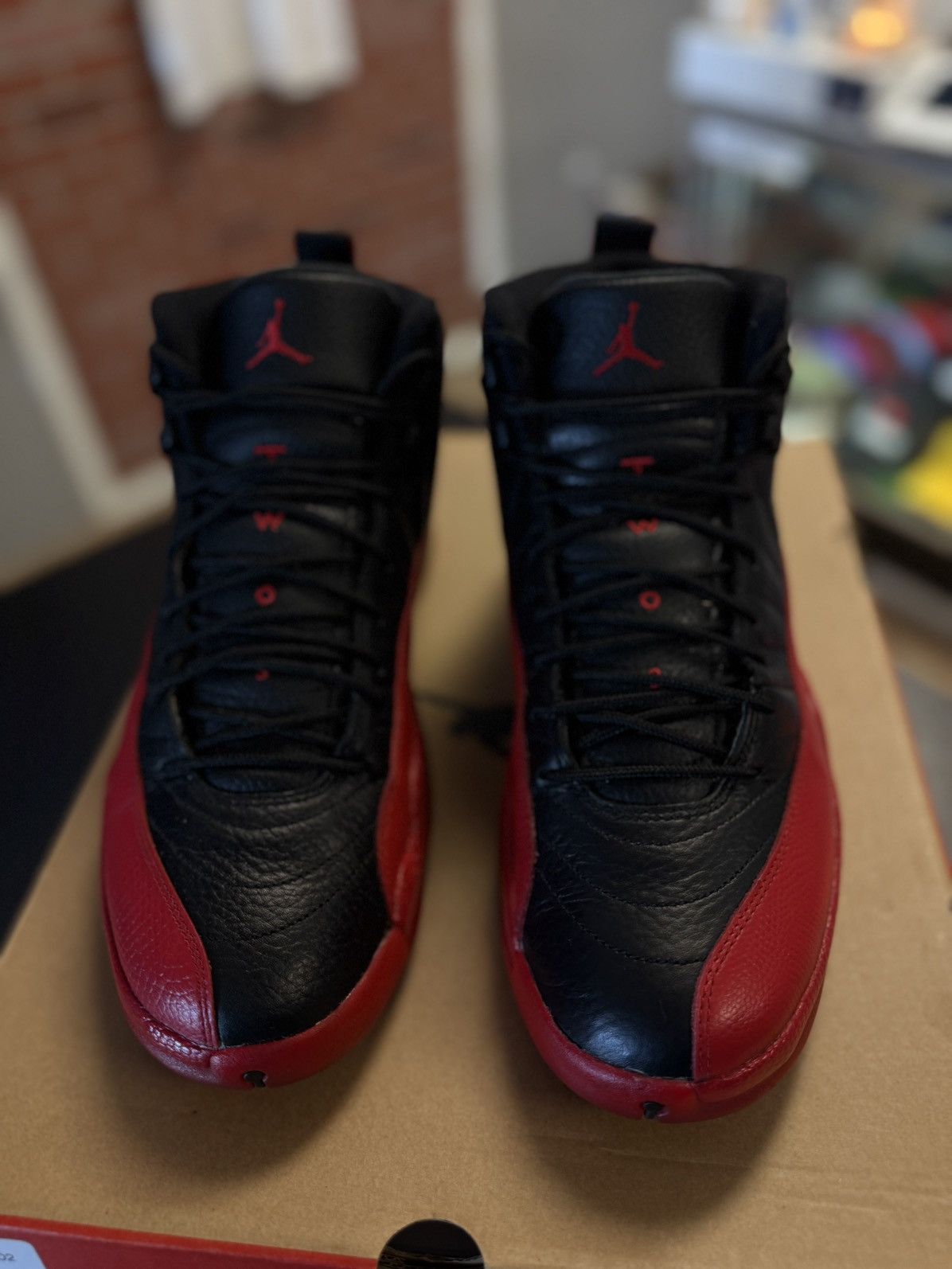 Jordan Brand × Nike Jordan 12 Flu Game (2016) 130690-002 Size 10.5 🧼 Size US 10.5 / EU 43-44 - 10 Thumbnail