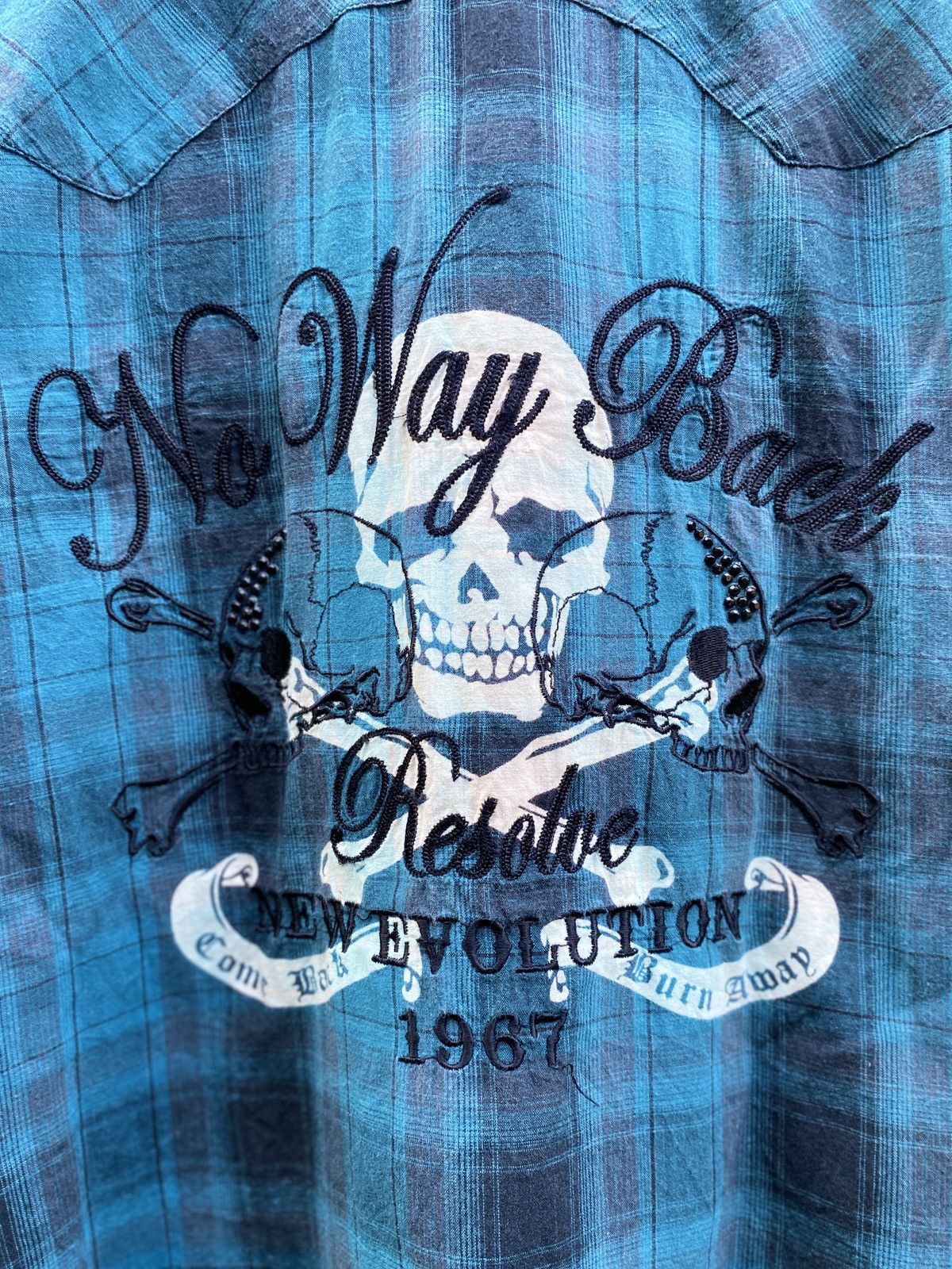 Tornado Mart Gothic vampire skull poem YYPH CDG Kmrii Lgb snap button Size US L / EU 52-54 / 3 - 7 Thumbnail