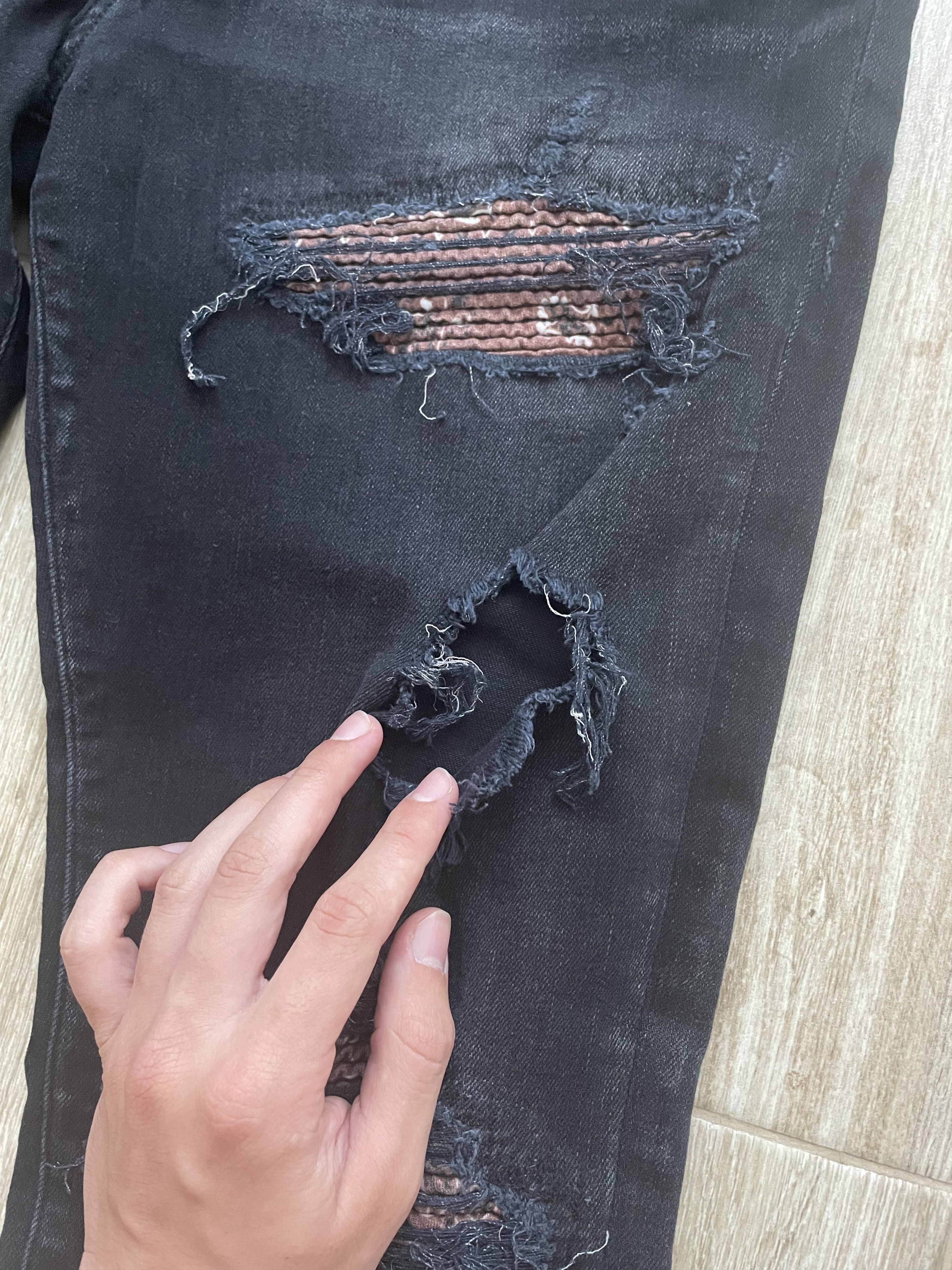 Amiri Amiri MX1 Bandana Destroyed Jeans Size US 36 / EU 52 - 7 Thumbnail