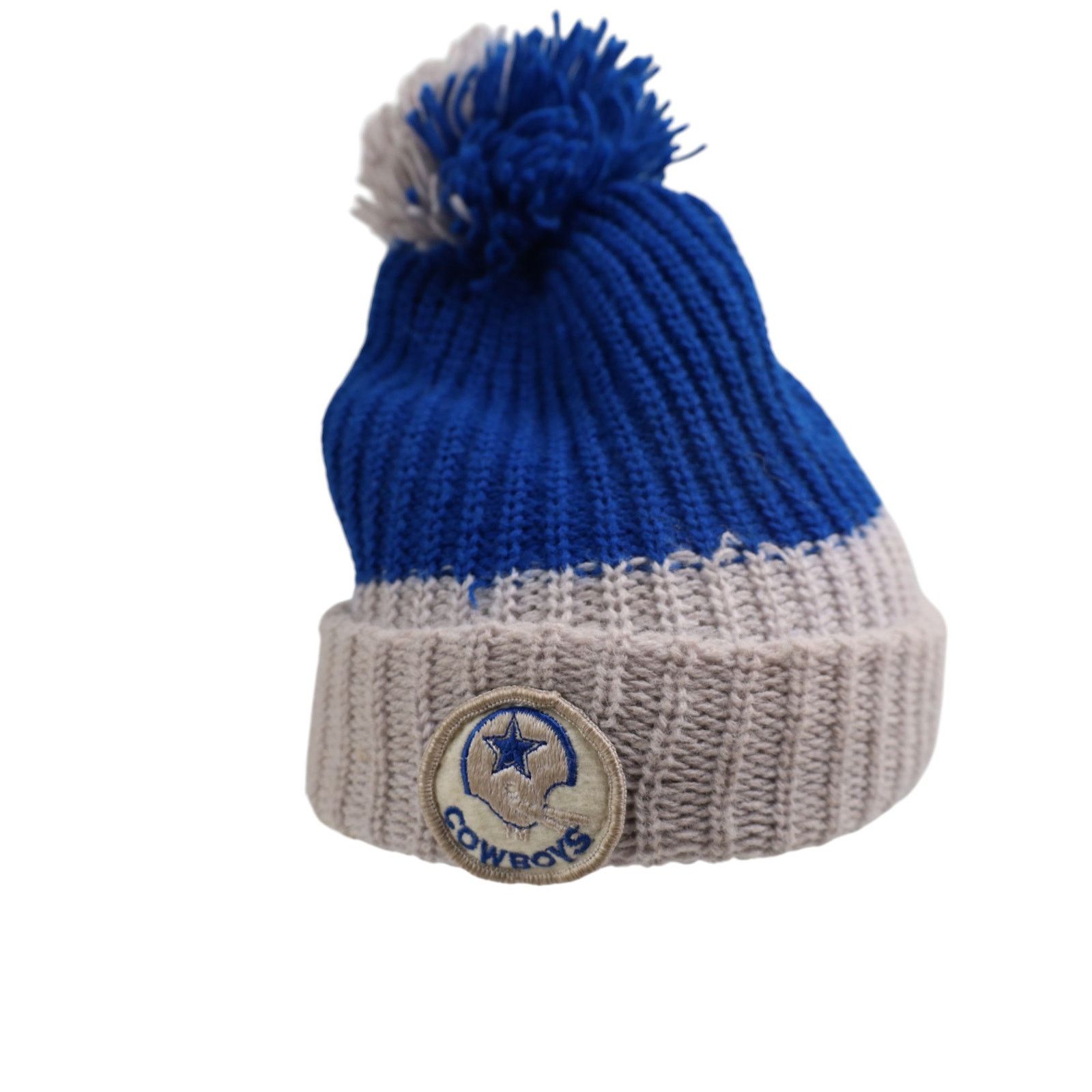 NFL × Vintage Vintage Dallas Cowboys Knit Pom Beanie Size ONE SIZE - 4 Thumbnail