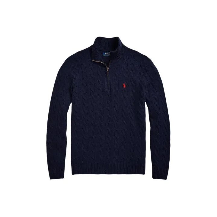 Polo Ralph Lauren Polo Ralph Lauren Men's Solid Pony Embroidered Half-Zip Sweater Size US M / EU 48-50 / 2 - 1 Thumbnail