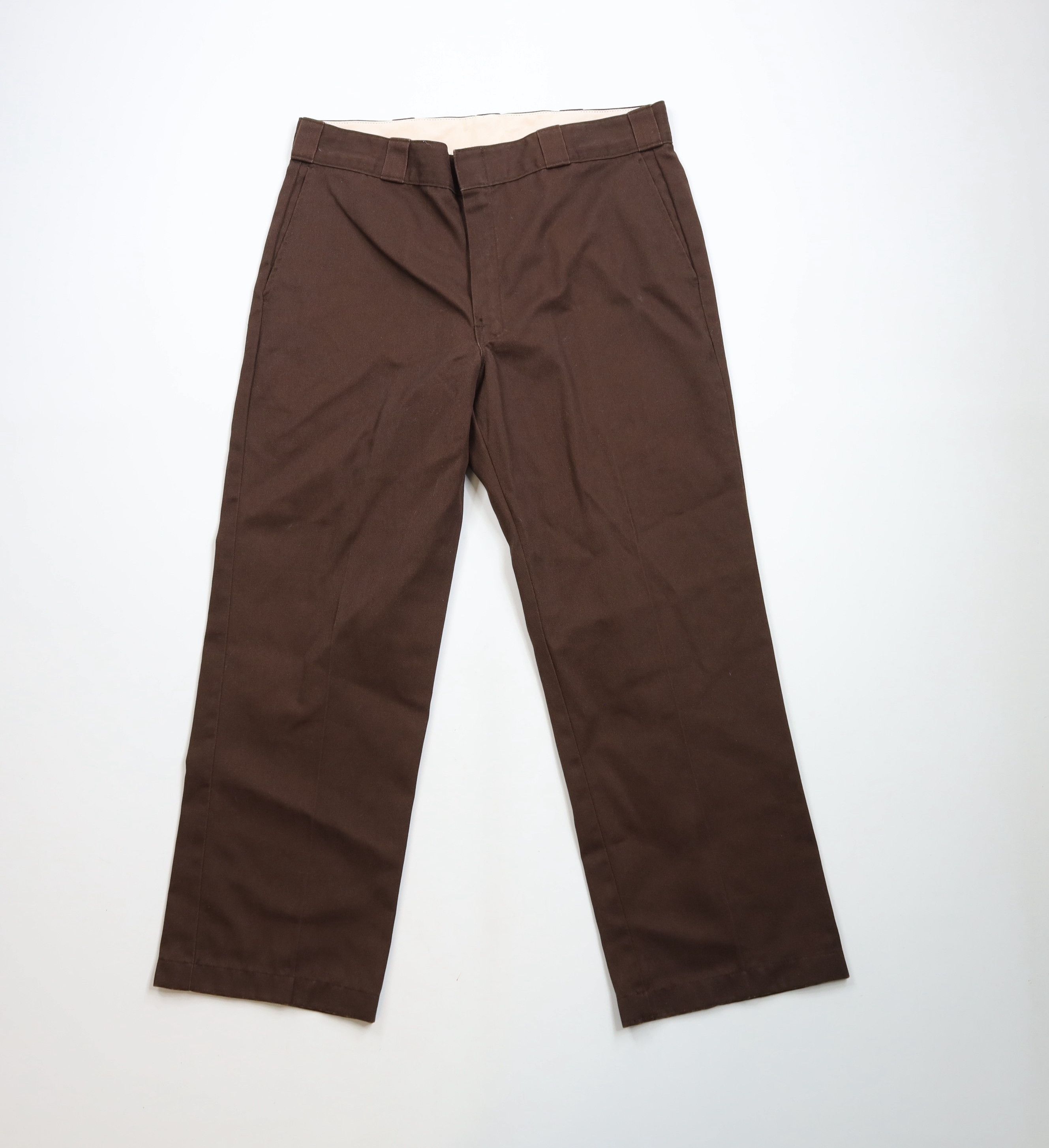 Dickies × Vintage Vintage 90s Y2K Dickies Workwear Wide Leg Pants Brown Size US 36 / EU 52 - 1 Thumbnail
