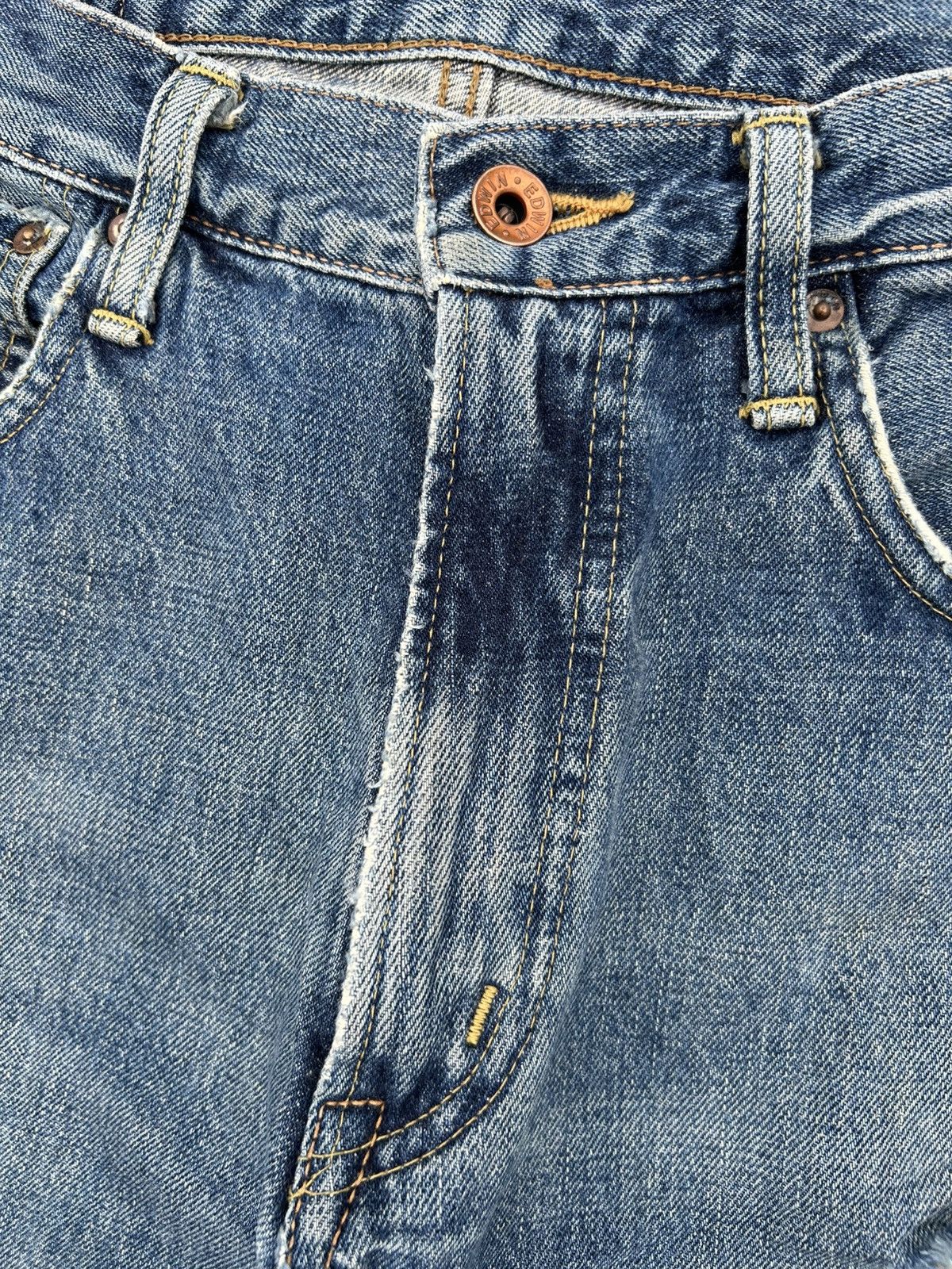 Kapital Vintage Edwin 505X Selvedge Distressed Denim Jeans Size US 32 / EU 48 - 5 Thumbnail