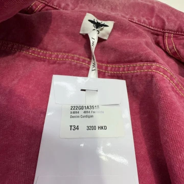 Dior Dior SS22 Pink Sleeveless Denim Jacket 0079-2507 Size S / US 4 / IT 40 - 6 Thumbnail