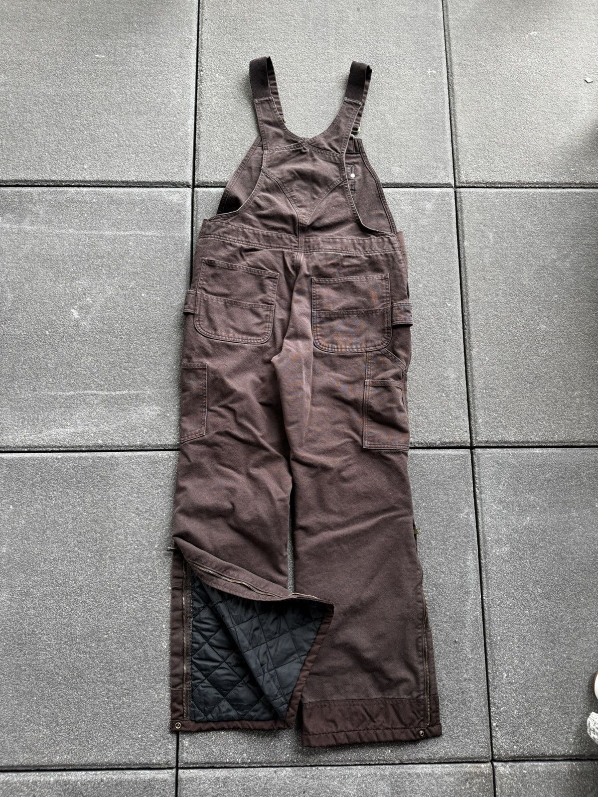 Carhartt CRAZY CARHARTT BRN INSULATED OVERALLS Size US 34 / EU 50 - 4 Thumbnail