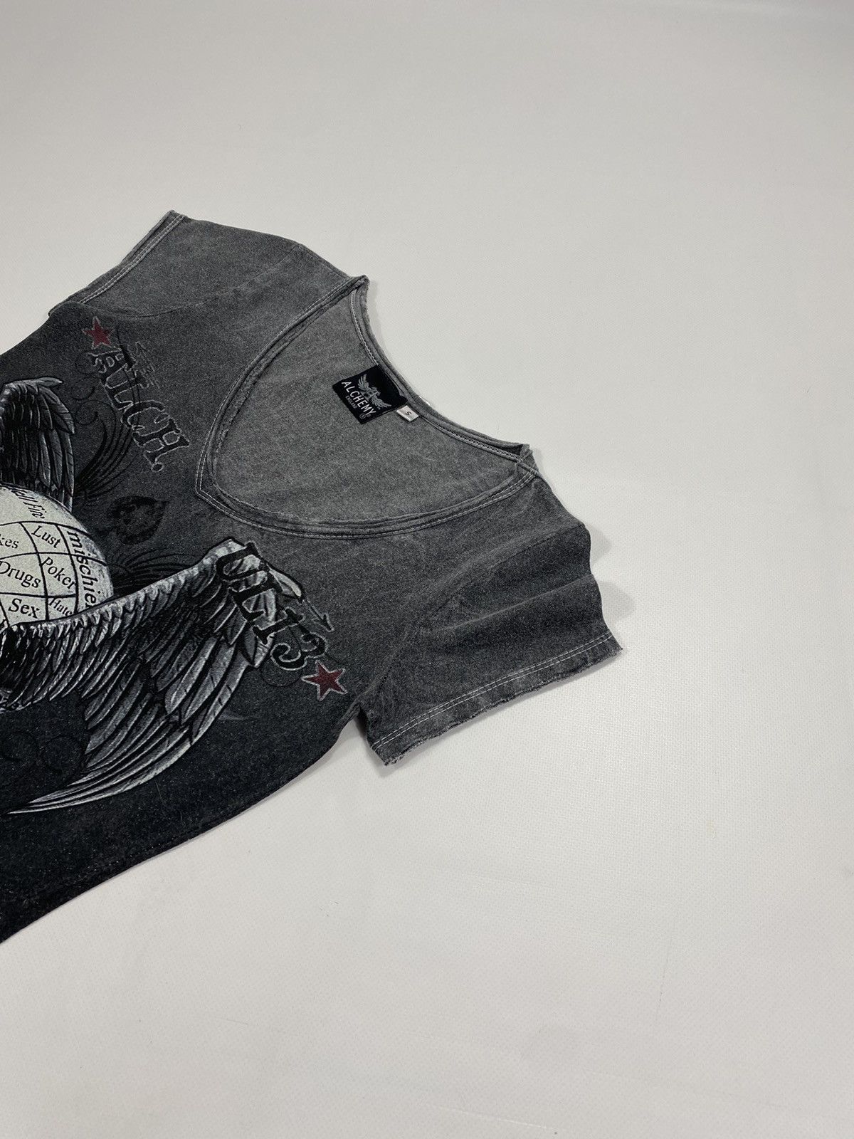 Other LASTDROP🔥Y2K Alchemy England Affliction Style Skull Sex Drug Size S / US 4 / IT 40 - 6 Thumbnail