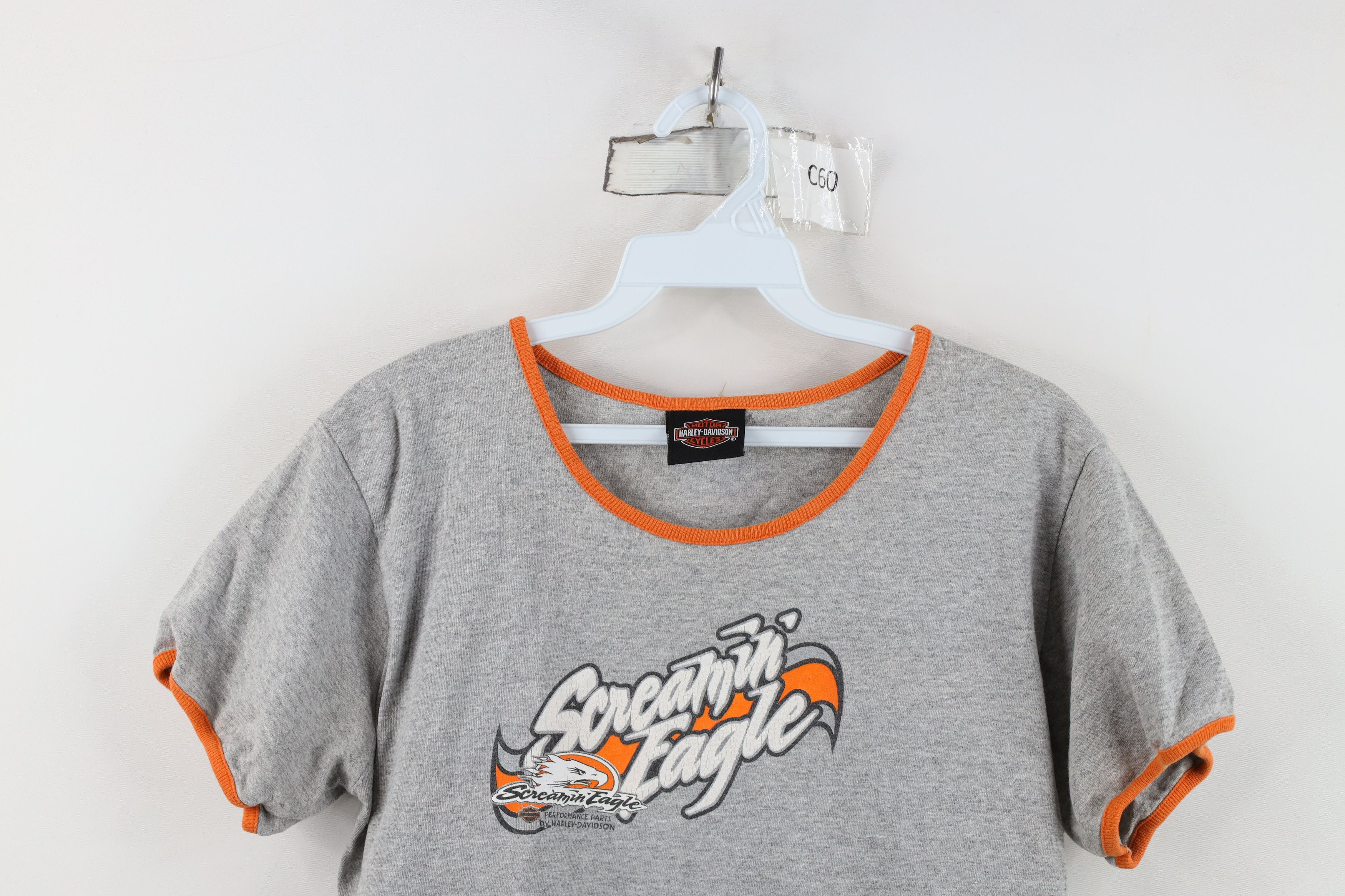 Harley Davidson Vintage Y2K Harley Davidson Screaming Eagle Ringer T-Shirt Size L / US 10 / IT 46 - 2 Thumbnail