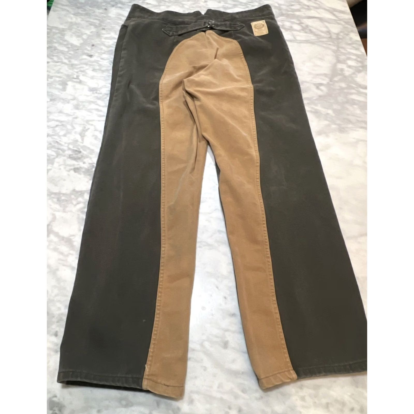 Vintage VINTAGE Wahmaker Jeans 40 Green Frontier Men 40x Tan Button Fly Buckle Back Size US 40 / EU 56 - 7 Thumbnail