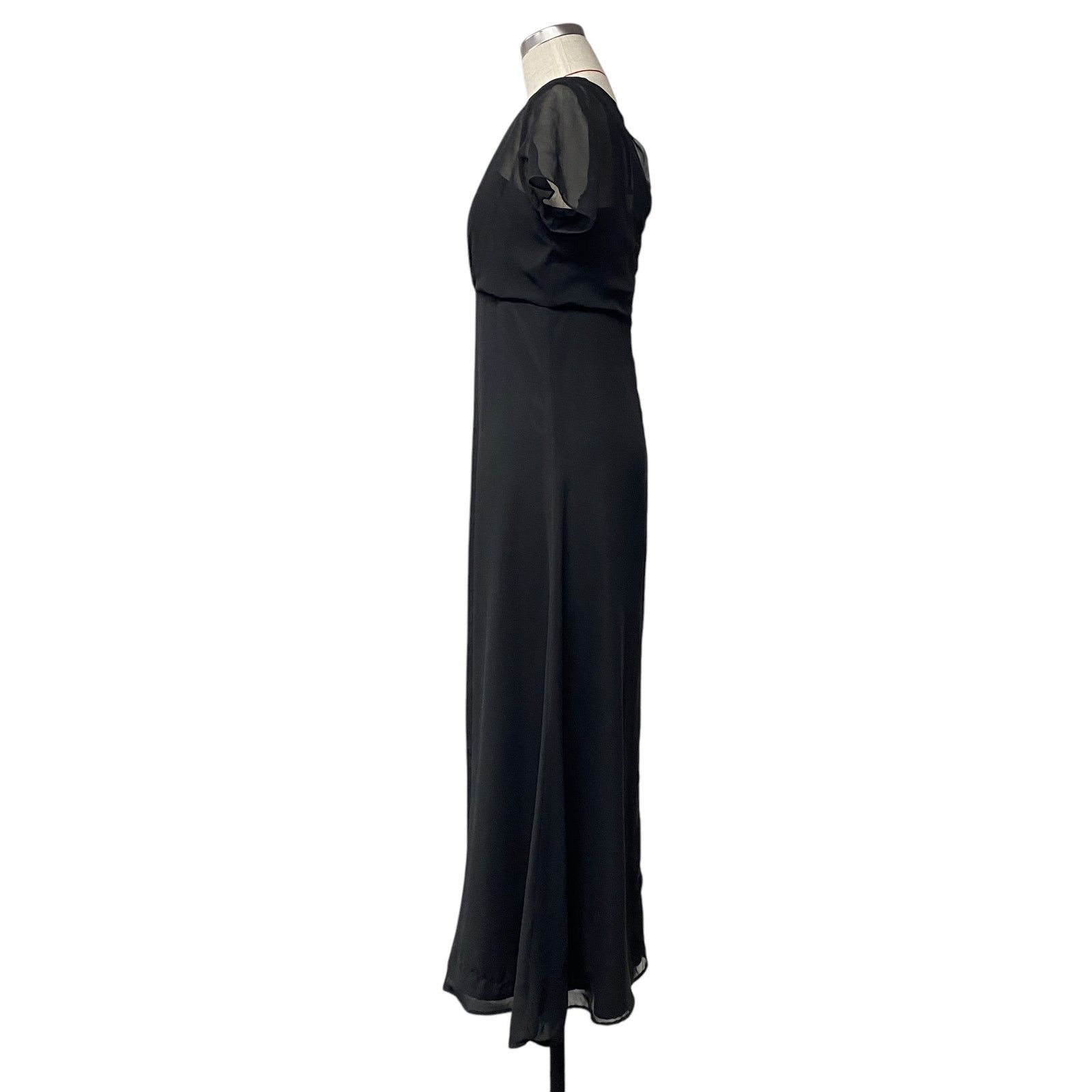Keith Haring Stage Accents Womens Size 8 Black Short Sleeve Long Dress Size M / US 6-8 / IT 42-44 - 3 Thumbnail