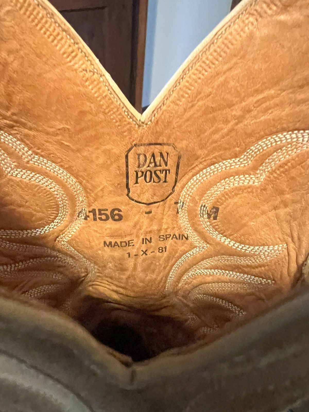 Dan Post × Vintage Dan Post Cowboy Boots Sz 7 M Size US 7 / IT 37 - 8 Thumbnail