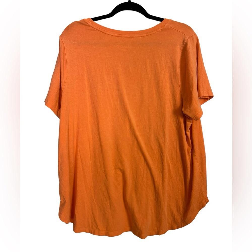 Designer Ava & Viv l Orange Basic Tee 1X Size XL / US 12-14 / IT 48-50 - 3 Thumbnail