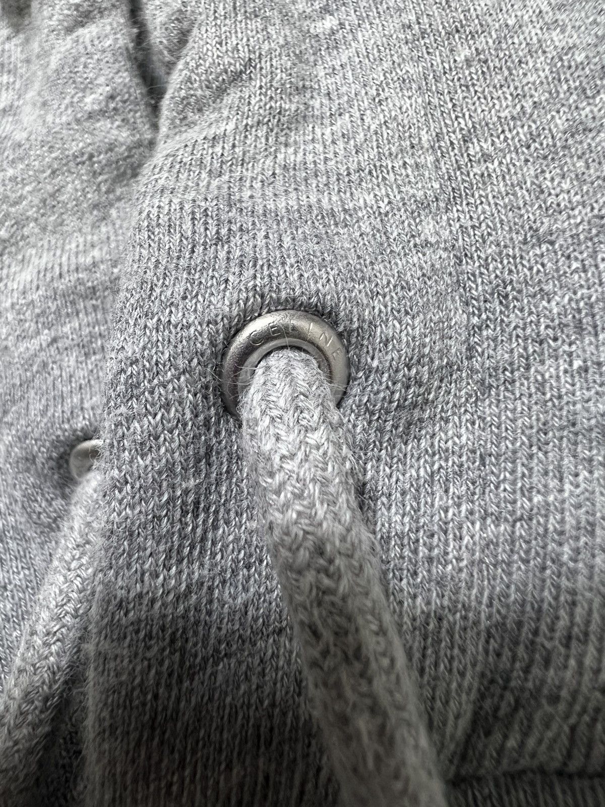 Celine Celine - Grey Triomphe Hoodie Size L / US 10 / IT 46 - 9 Thumbnail