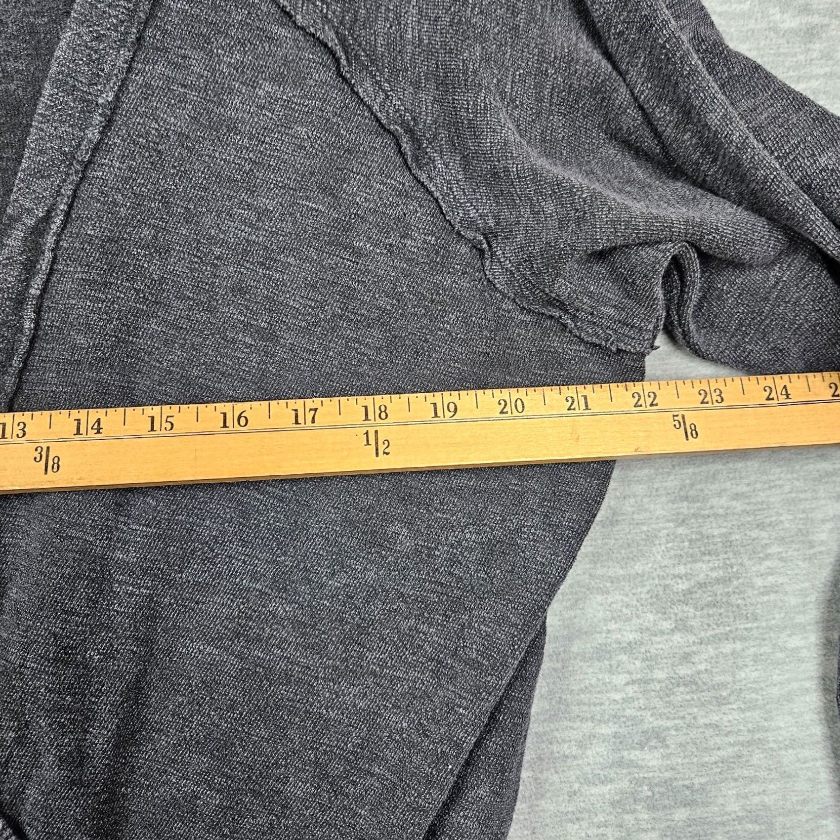 Vintage Pilcro and The Letterpress Women's Black Dyed Wrap Long Sleeve Top L Size L / US 10 / IT 46 - 5 Thumbnail