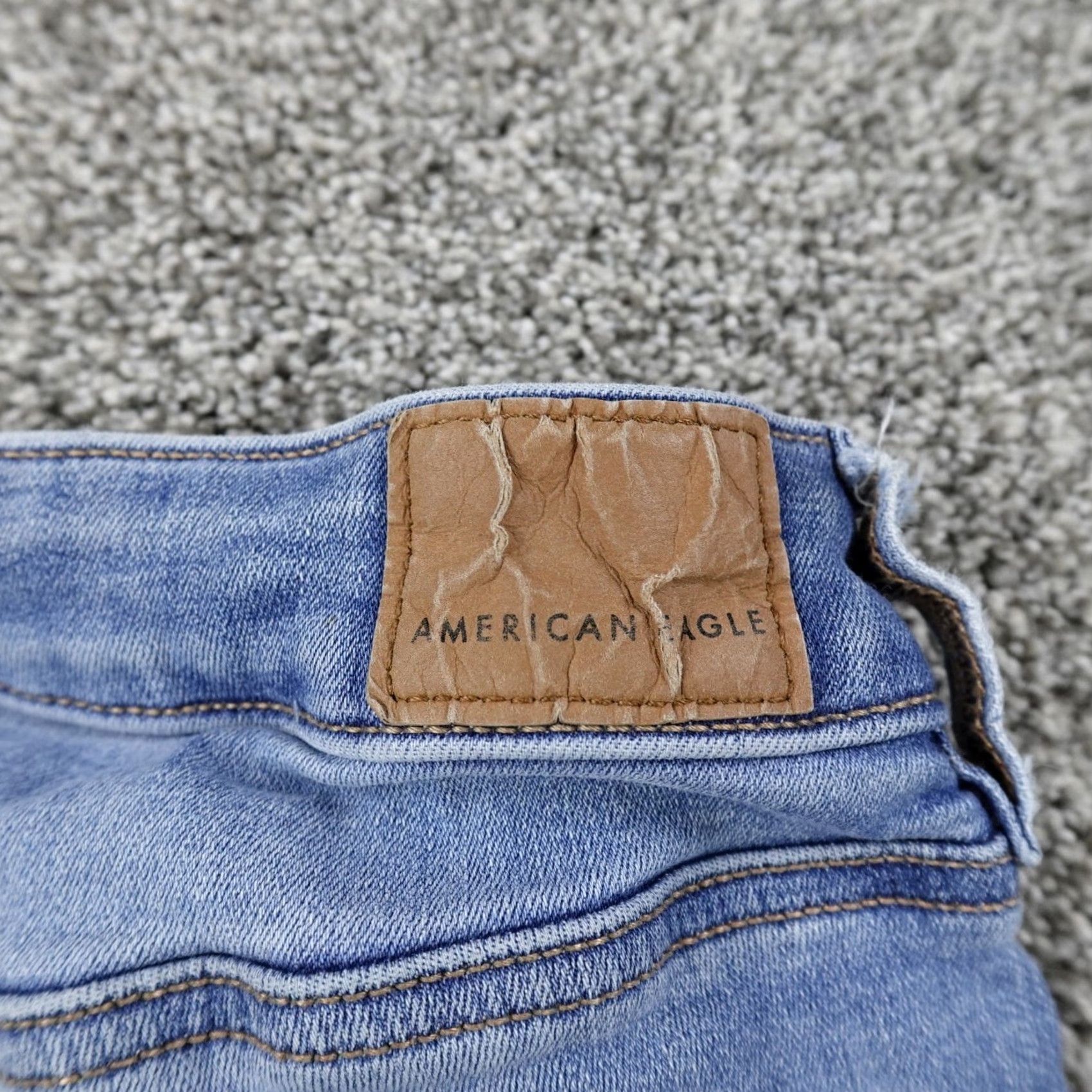 American Eagle Outfitters American Eagle Jeans Women 4 Blue Denim Pants Fade Stretch Skinny Jegging Casual Size 27" / US 4 / IT 40 - 7 Thumbnail