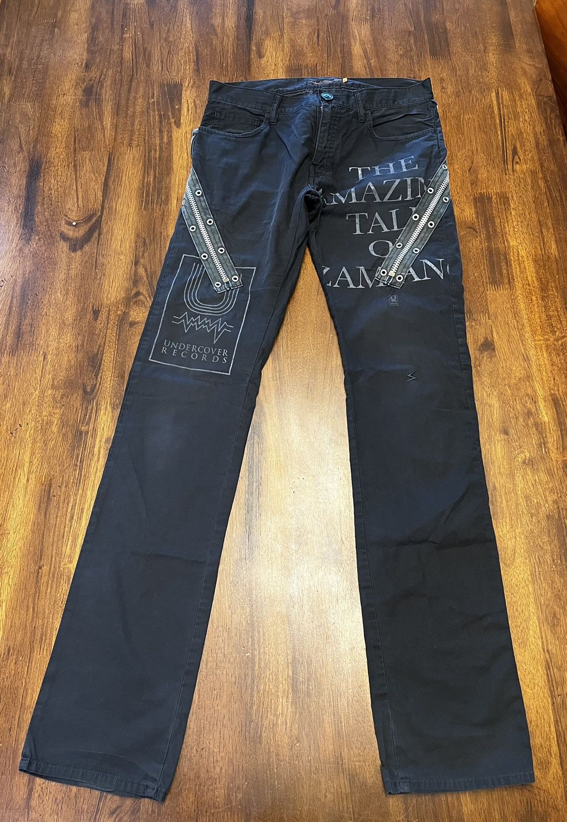 image of Undercover Ss06 T “The Amazing Tale Of Zamiang” Cargo Pants in Black, Men's (Size 31)